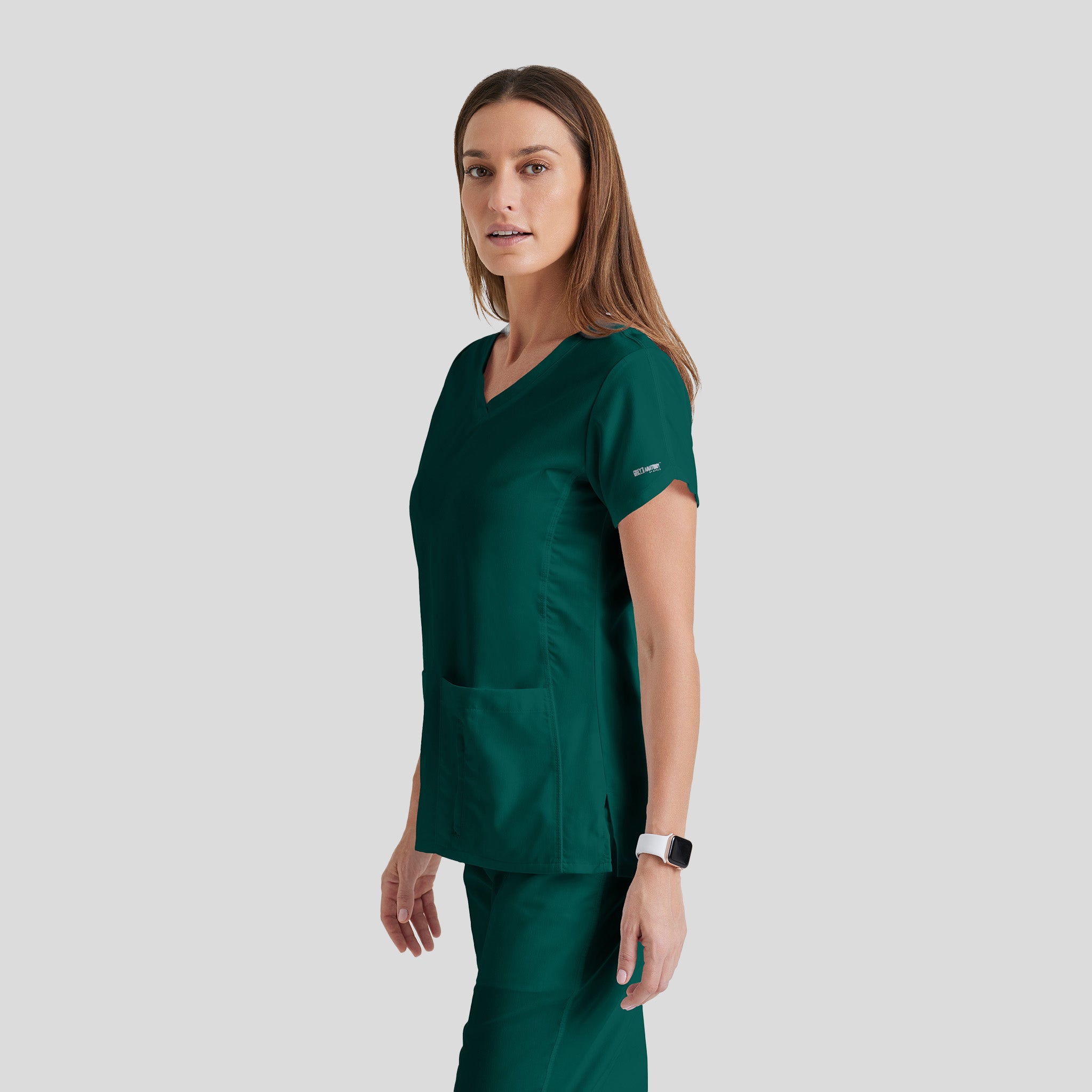 Cora 4-Pocket Scrub Top | Hunter