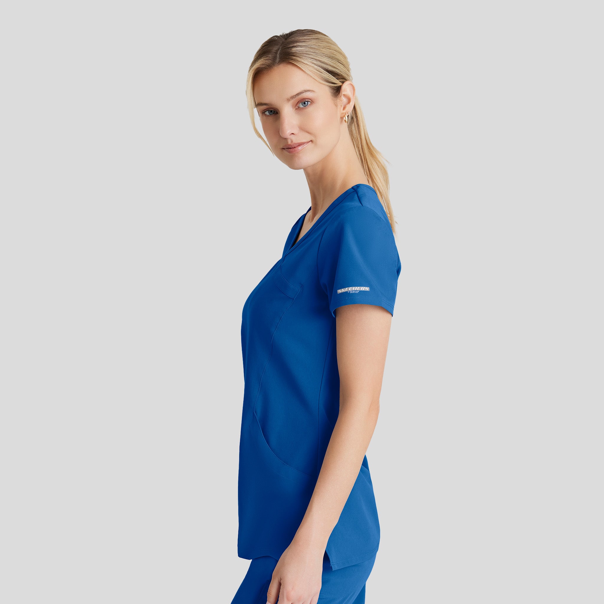 Reliance 3-Pocket Crossover V-Neck Scrub Top | Royal