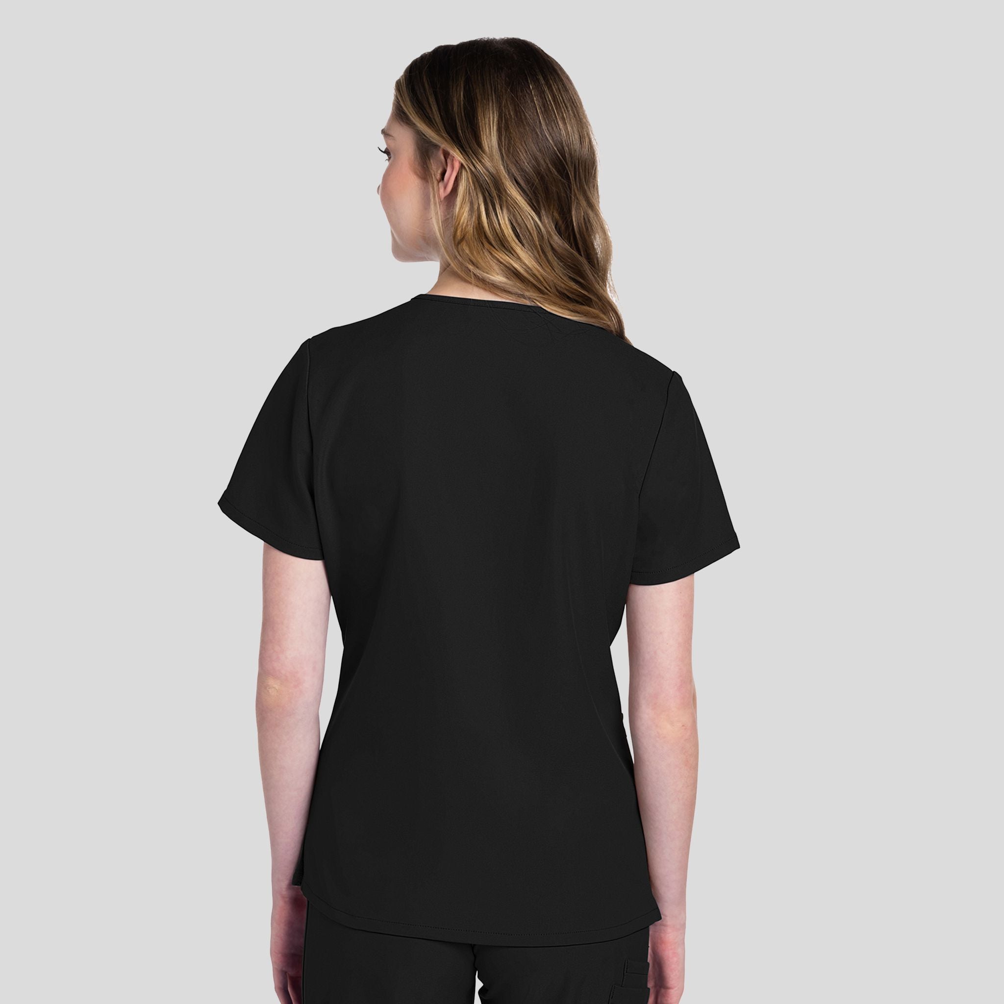 V-Neck Top | Black