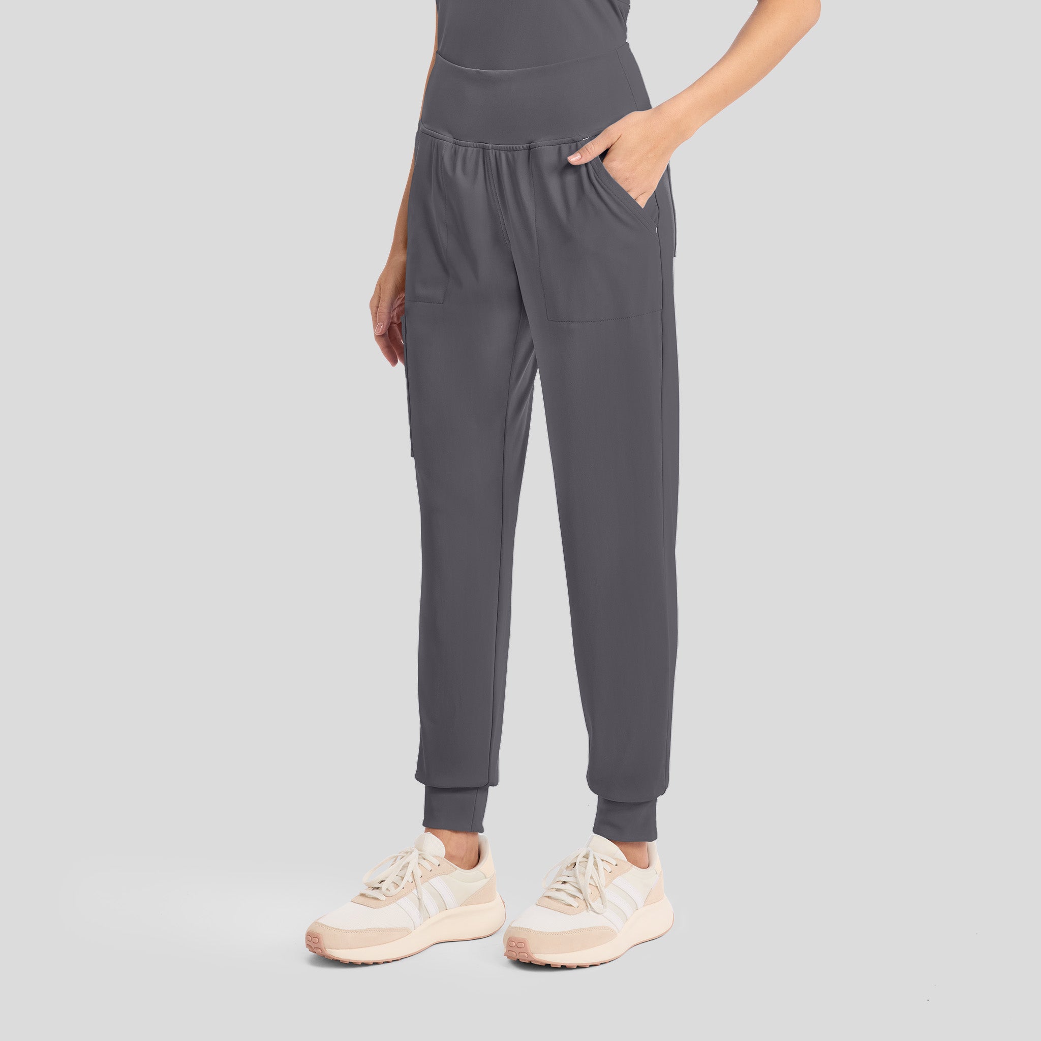 Achieve Pull-On Jogger Scrub Pant | Pewter