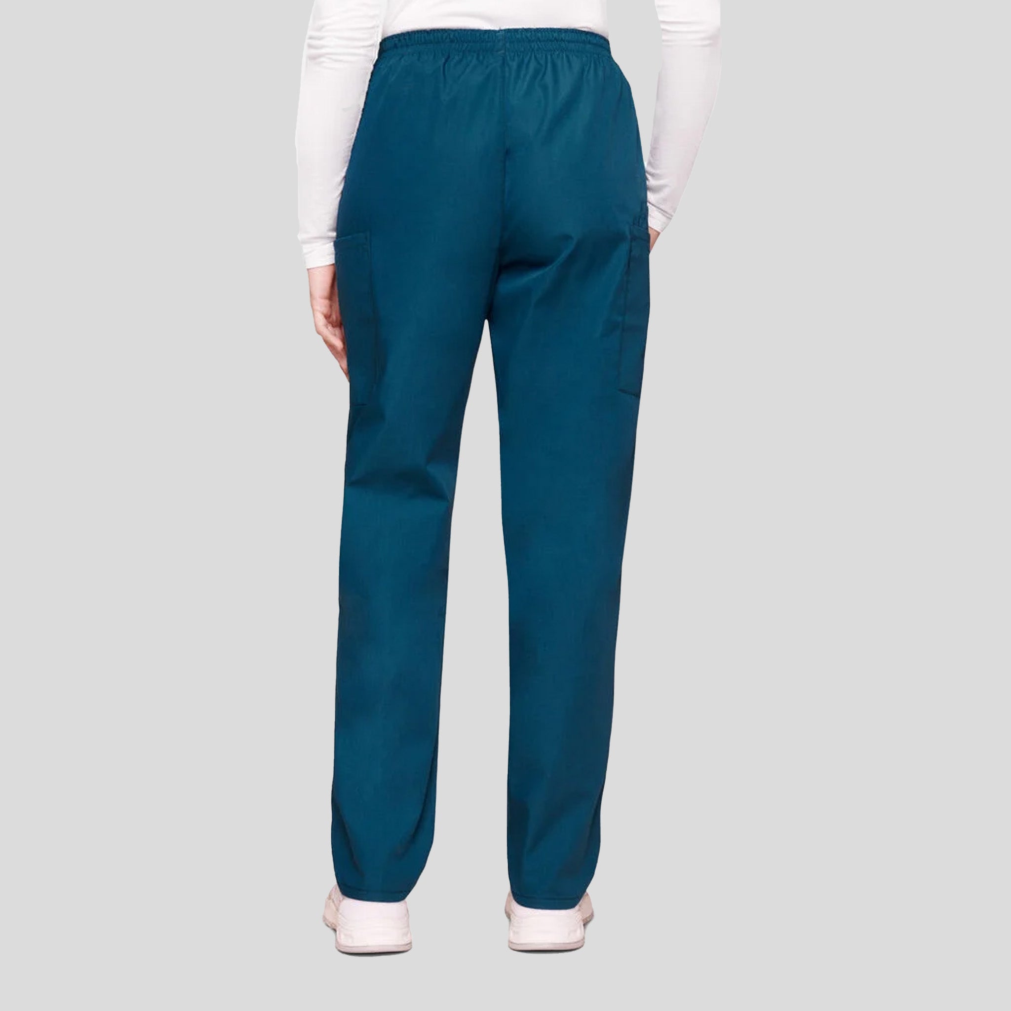 Elastic Waist Utility Scrub Pant | Caribbean