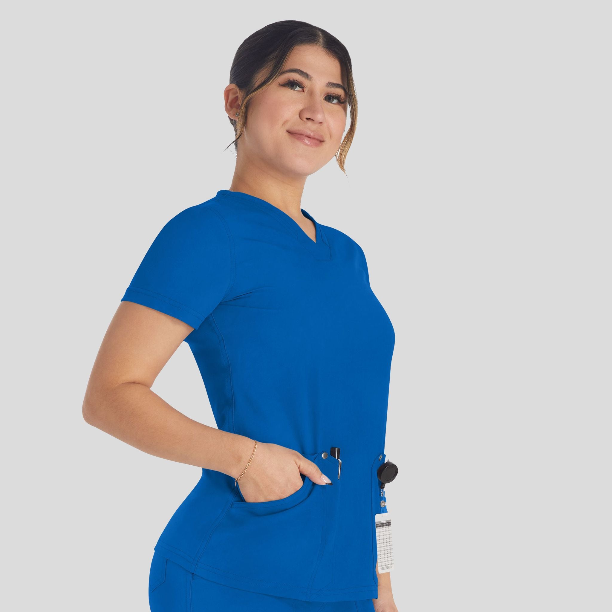 Women's V-Neck Scrub Top | Royal