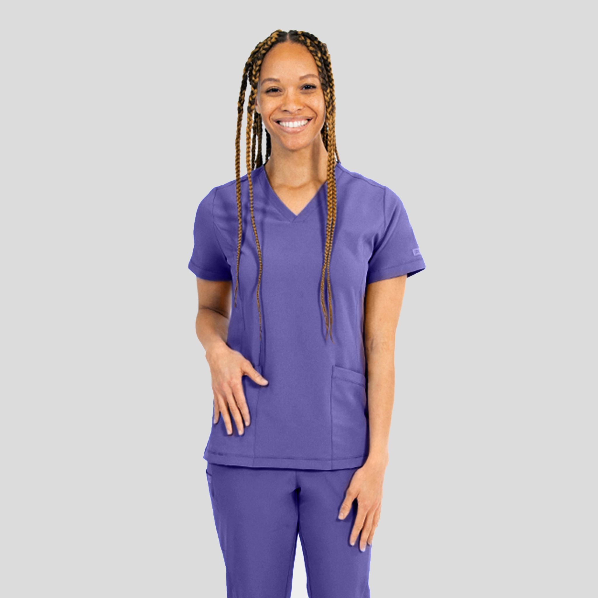 Women's V-Neck Top | Grape