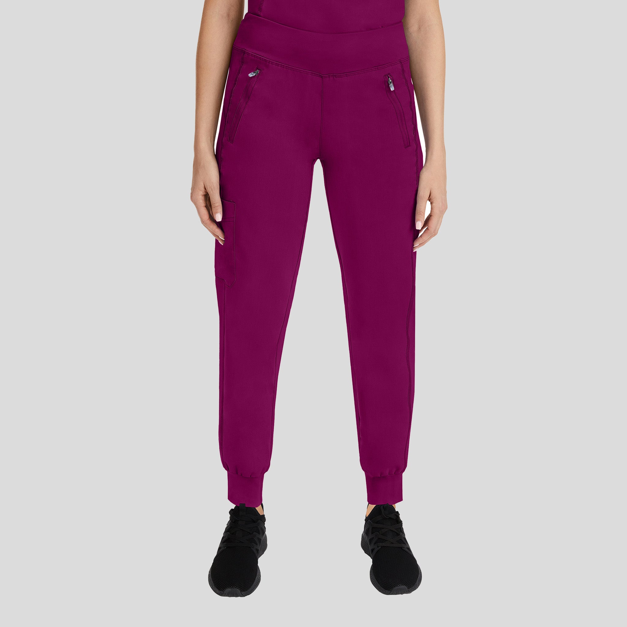 Tara Yoga Jogger Scrub Pant | Wine