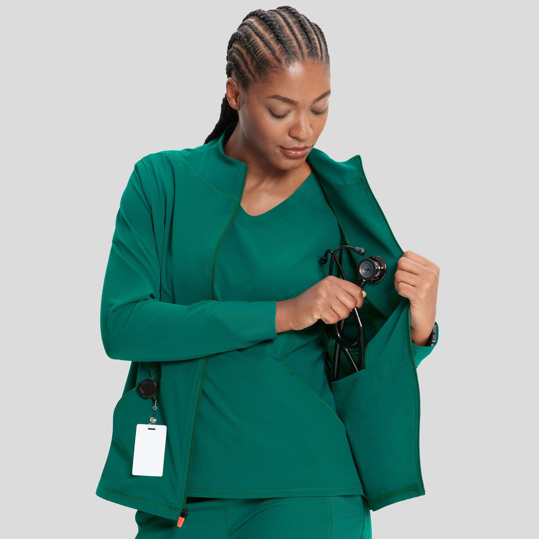 Zip Front Jacket | Hunter