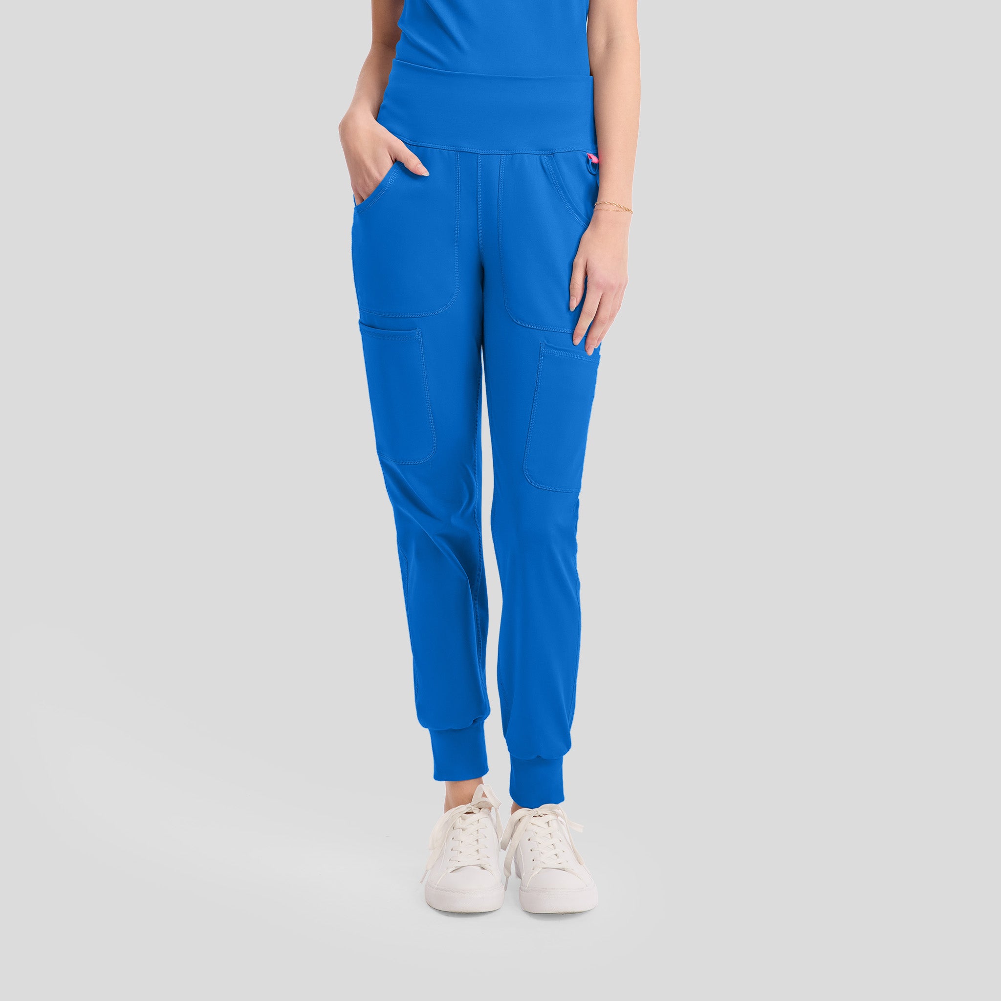 5-Pocket STRETCH High-Rise Cargo Jogger | Royal