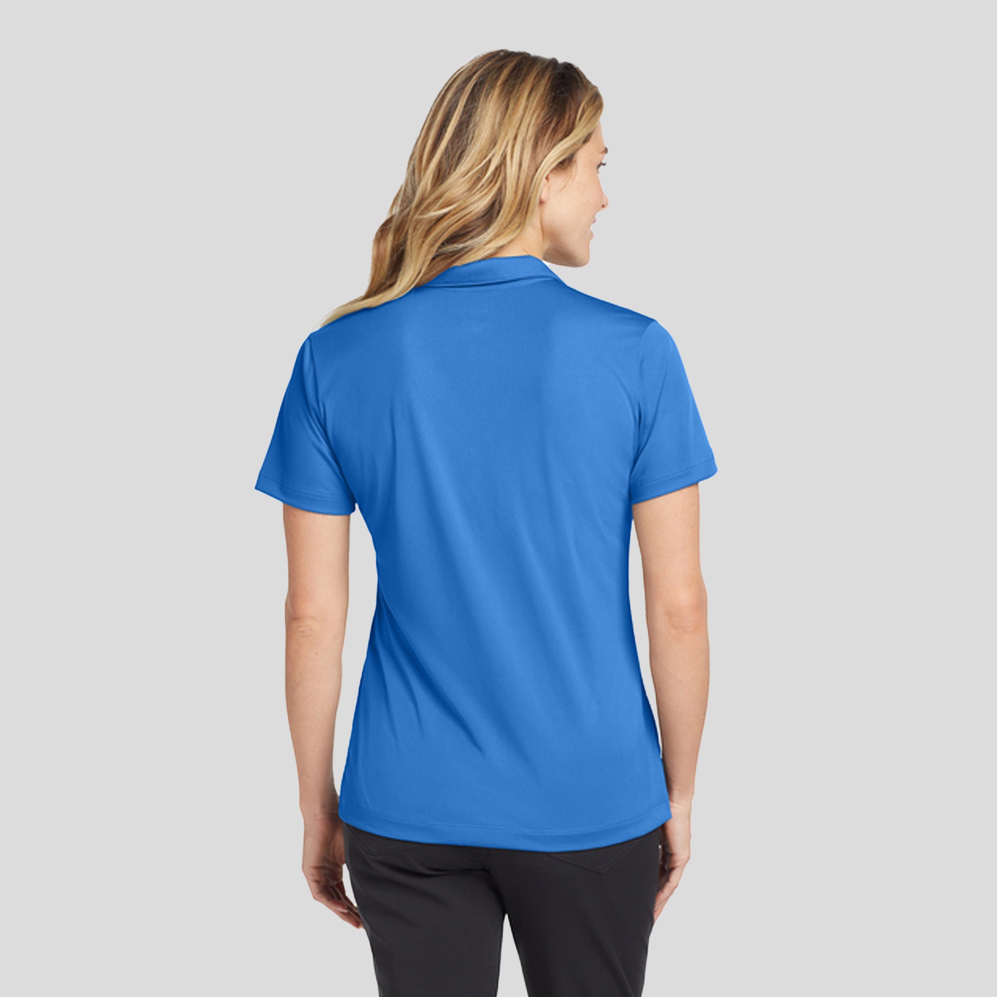 Women's Dri-FIT Vertical Mesh Polo | Brisk Blue