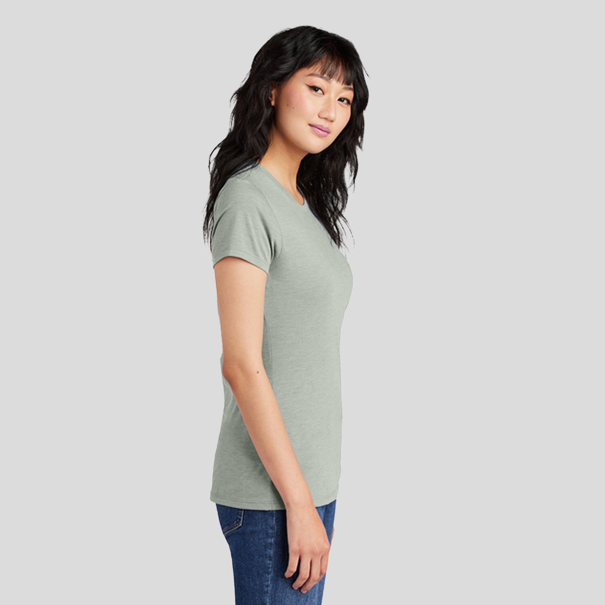 Womenโs Perfect Triยฎ Tee | Heathered Grey