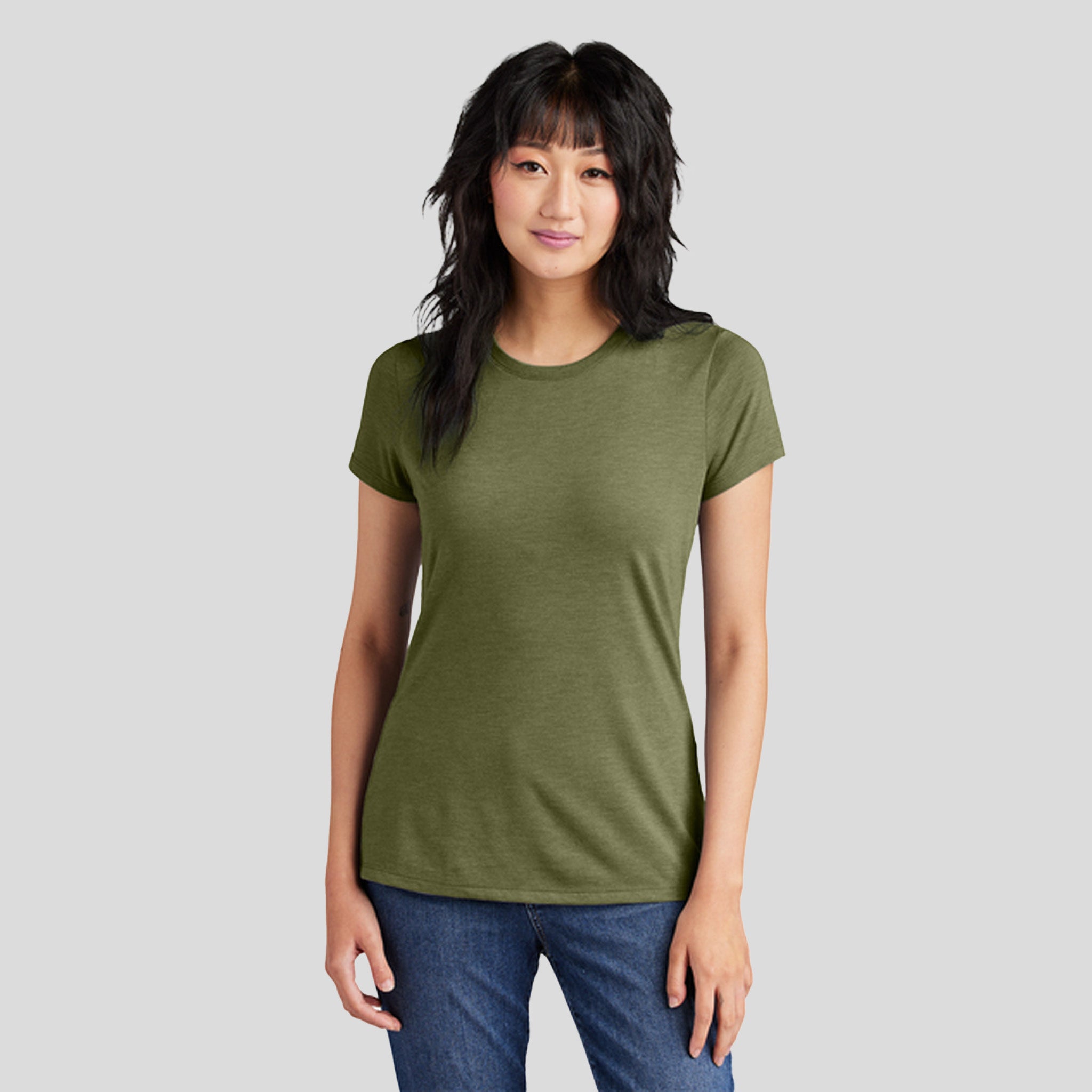 Womenโs Perfect Triยฎ Tee | Military Green Frost