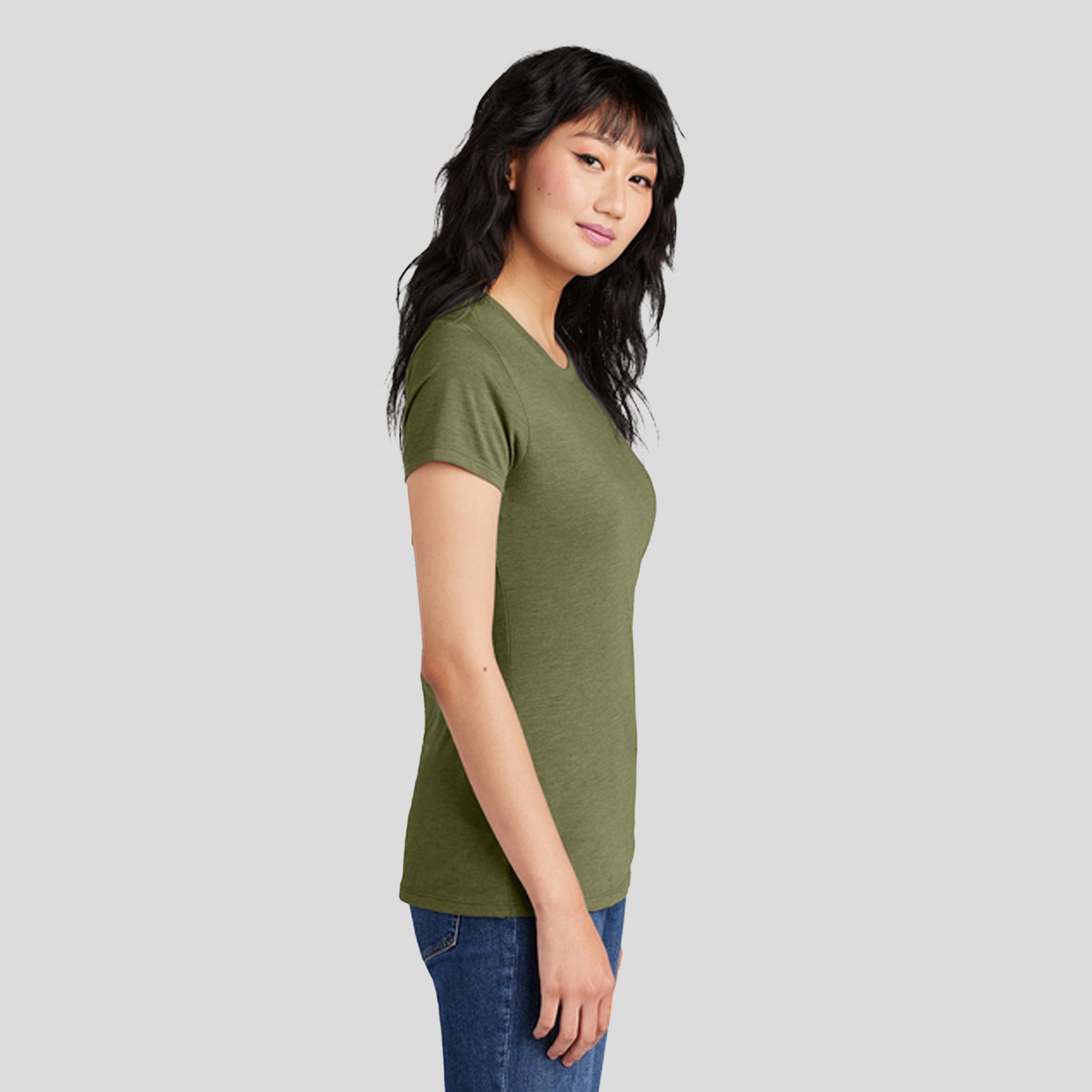 Womenโs Perfect Triยฎ Tee | Military Green Frost