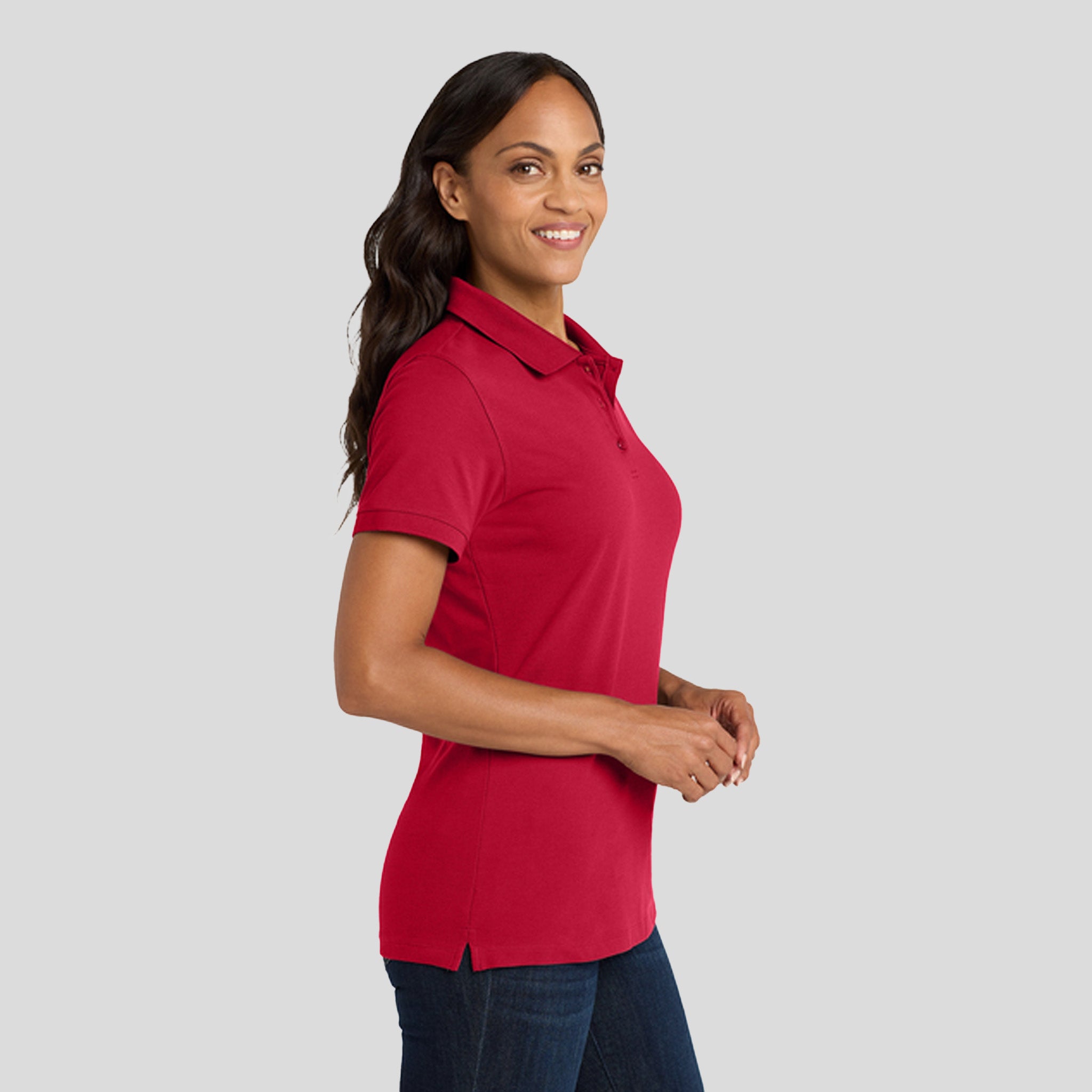 Women's EZCottonยฎ Polo | Apple Red