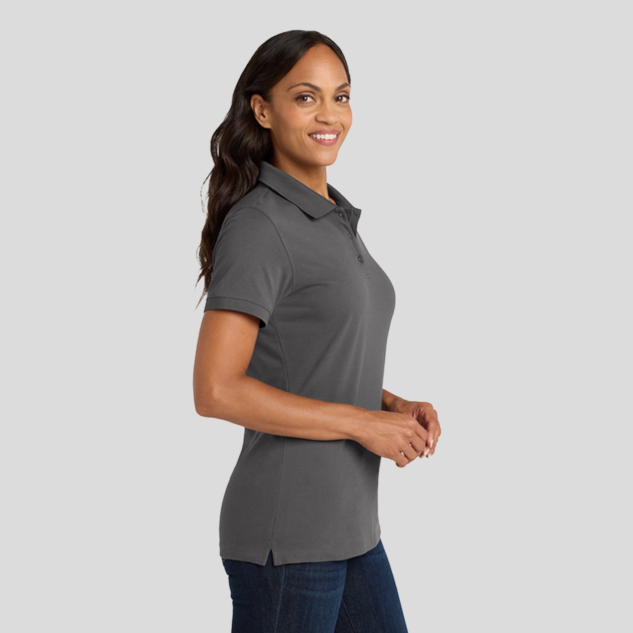 Women's EZCottonยฎ Polo | Sterling Grey