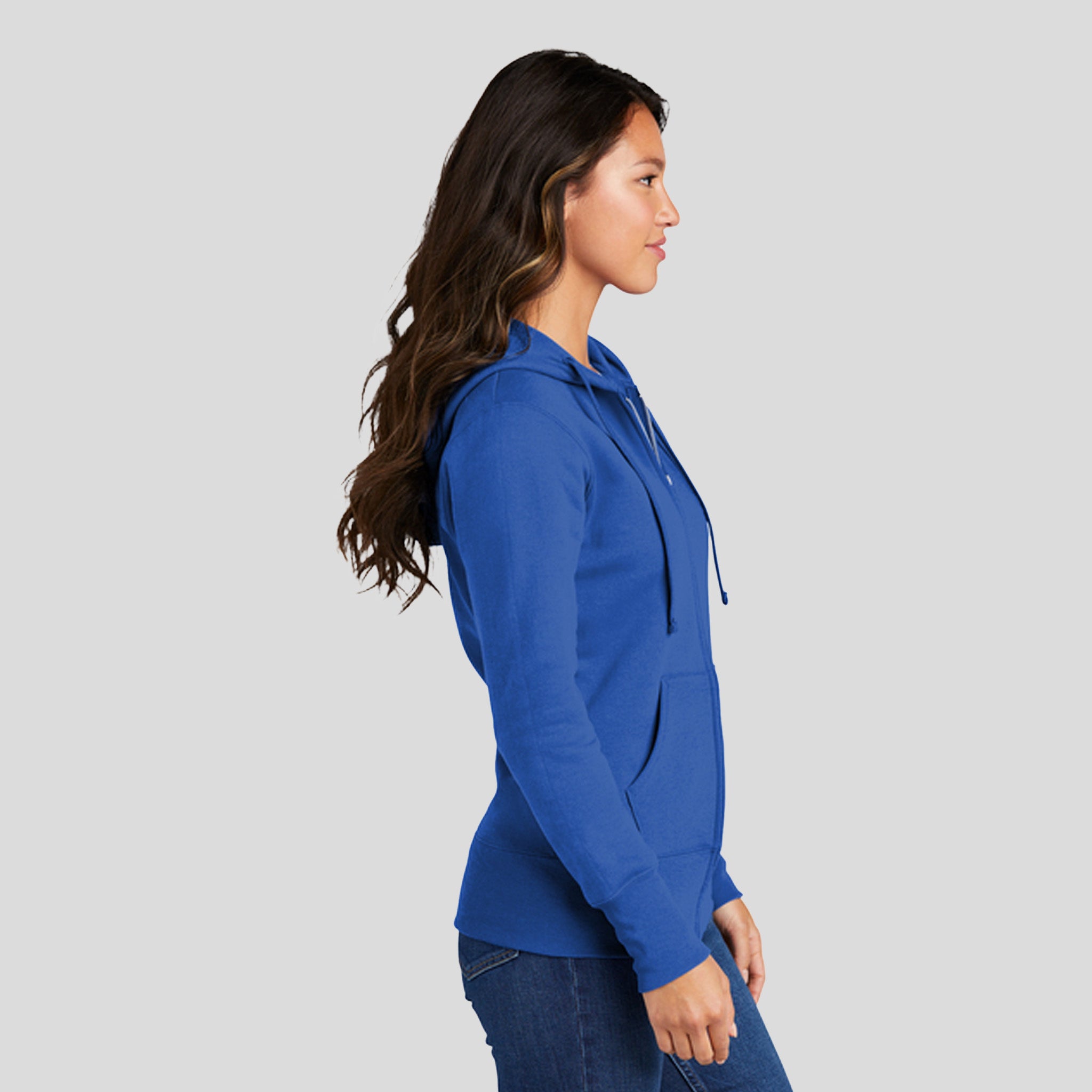 Women's Core Fleece Full-Zip Hooded Sweatshirt | Royal