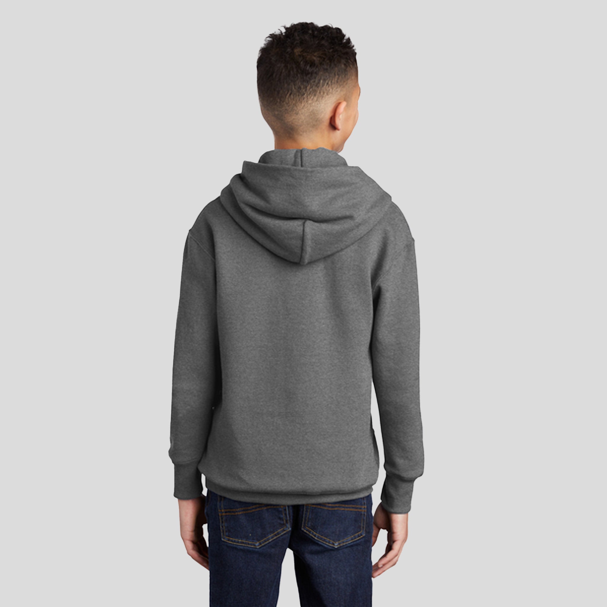 Youth Core Fleece Pullover Hooded Sweatshirt | Graphite Heather