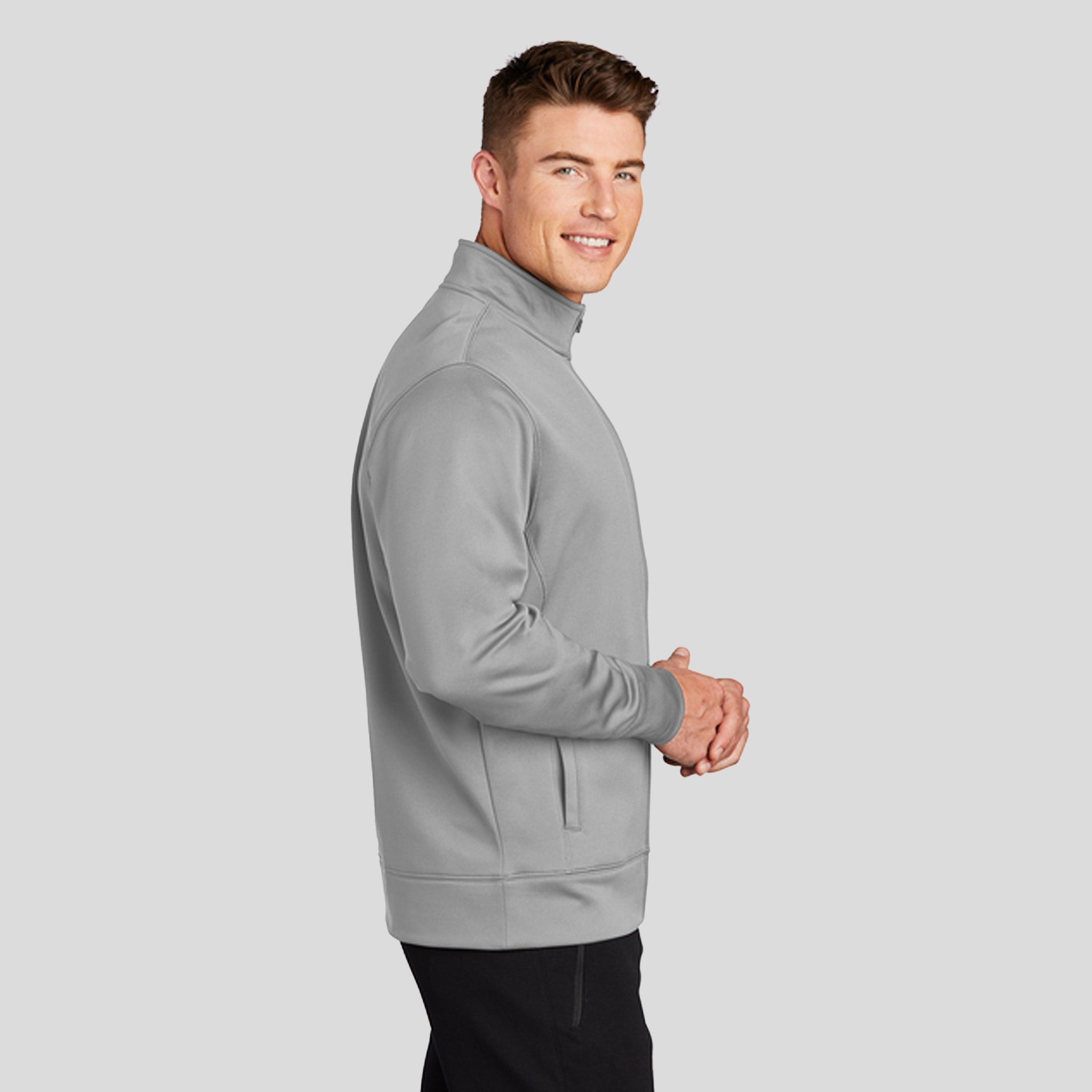 Sport-Wickยฎ Fleece Full-Zip Jacket | Silver