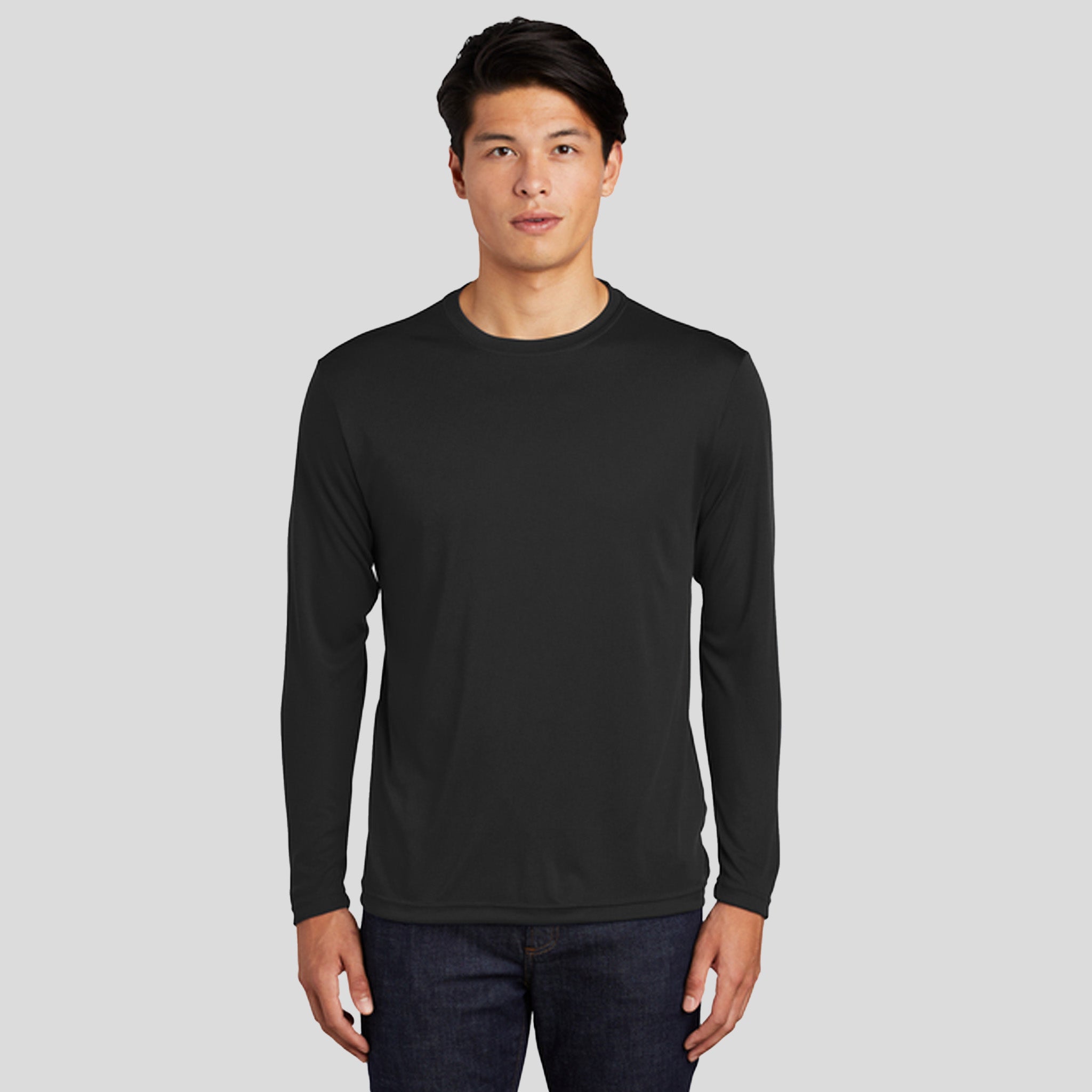 Tall Long Sleeve PosiCharge® Competitor™ Tee | Black