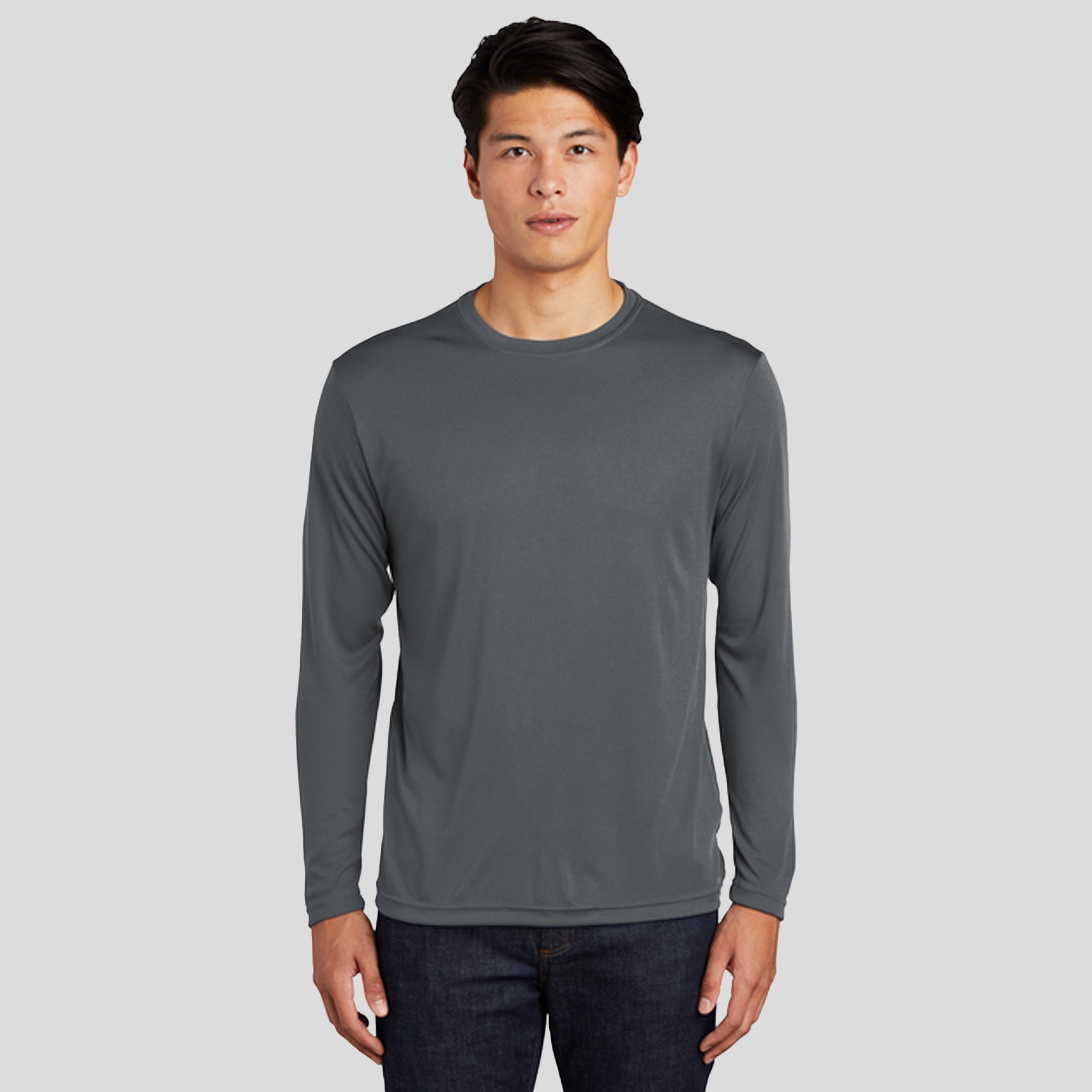 Tall Long Sleeve PosiCharge® Competitor™ Tee | Iron Grey