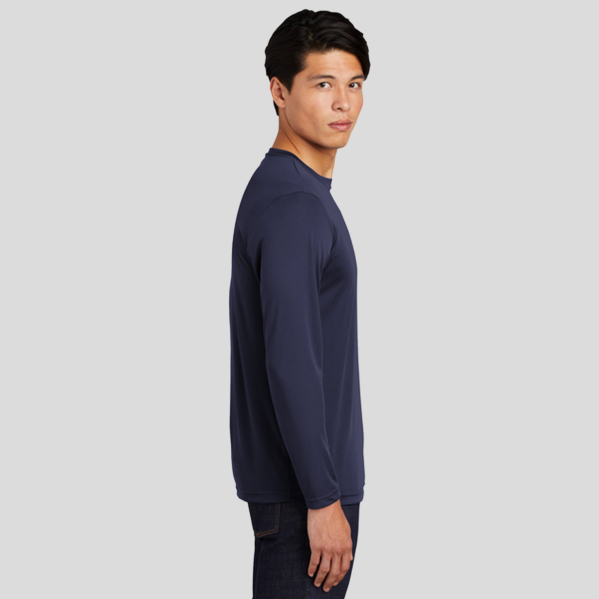 Tall Long Sleeve PosiCharge® Competitor™ Tee | True Navy