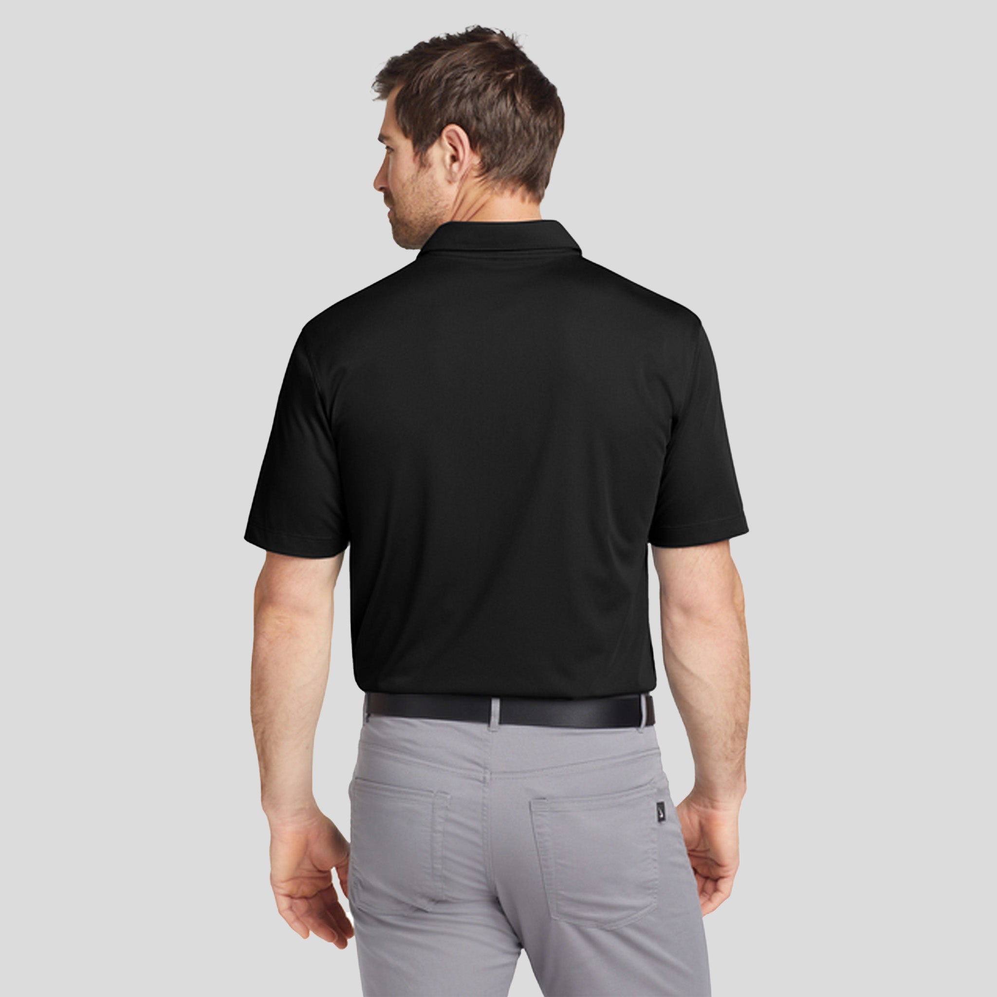 Dri-FIT Vertical Mesh Polo | Black