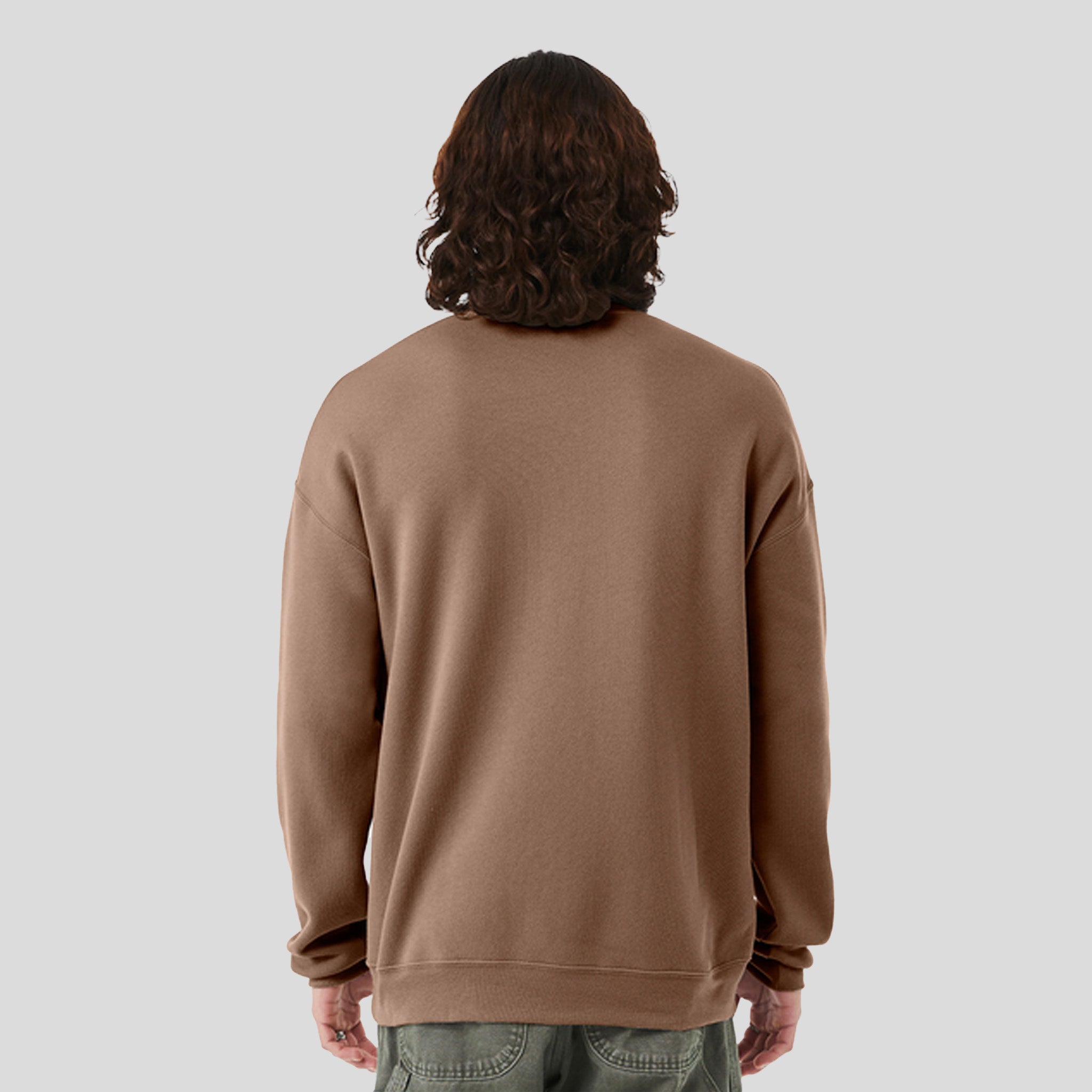 Unisex Sponge Fleece Drop Shoulder Sweatshirt | Vintage Brown