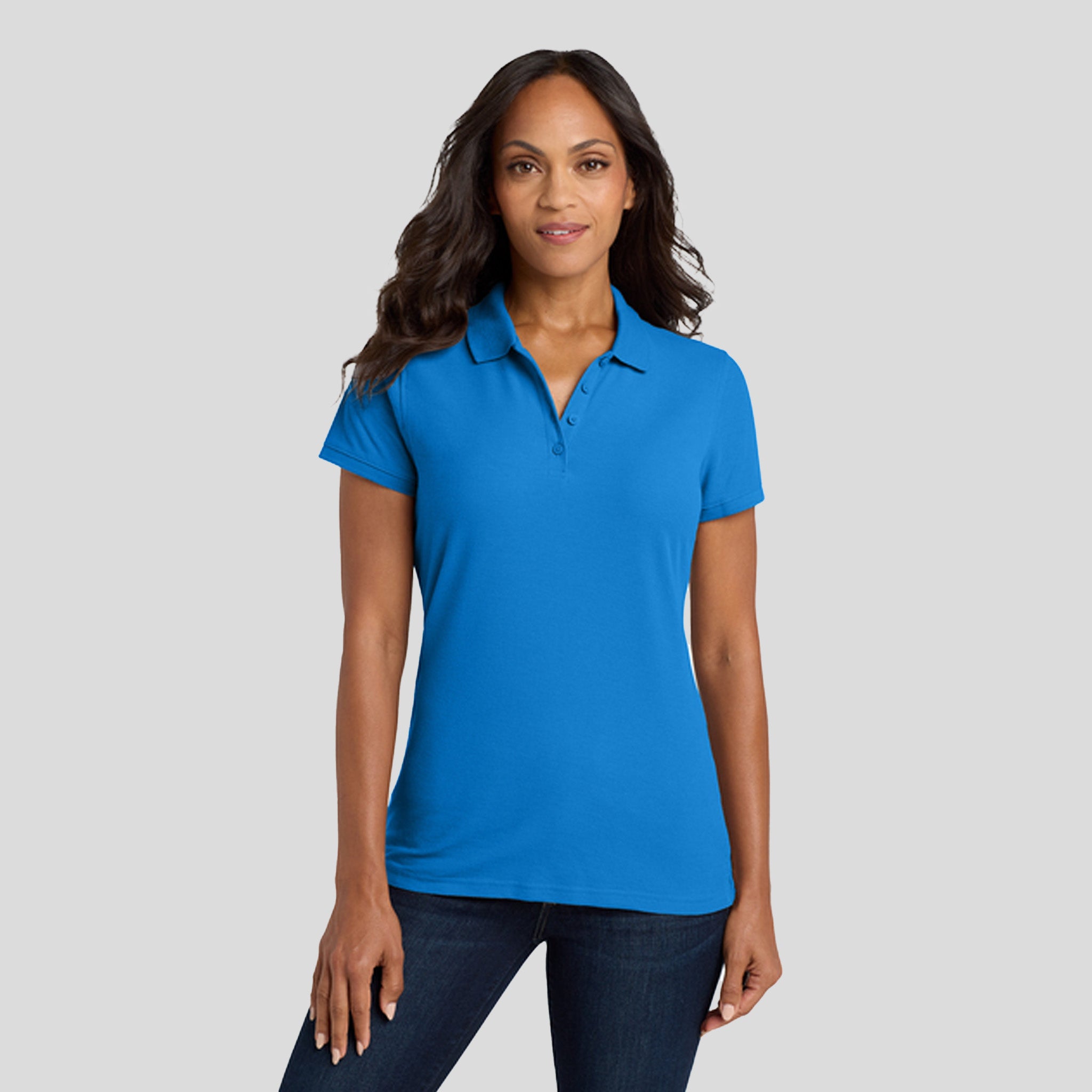 Women's Core Classic Pique Polo | Coastal Blue