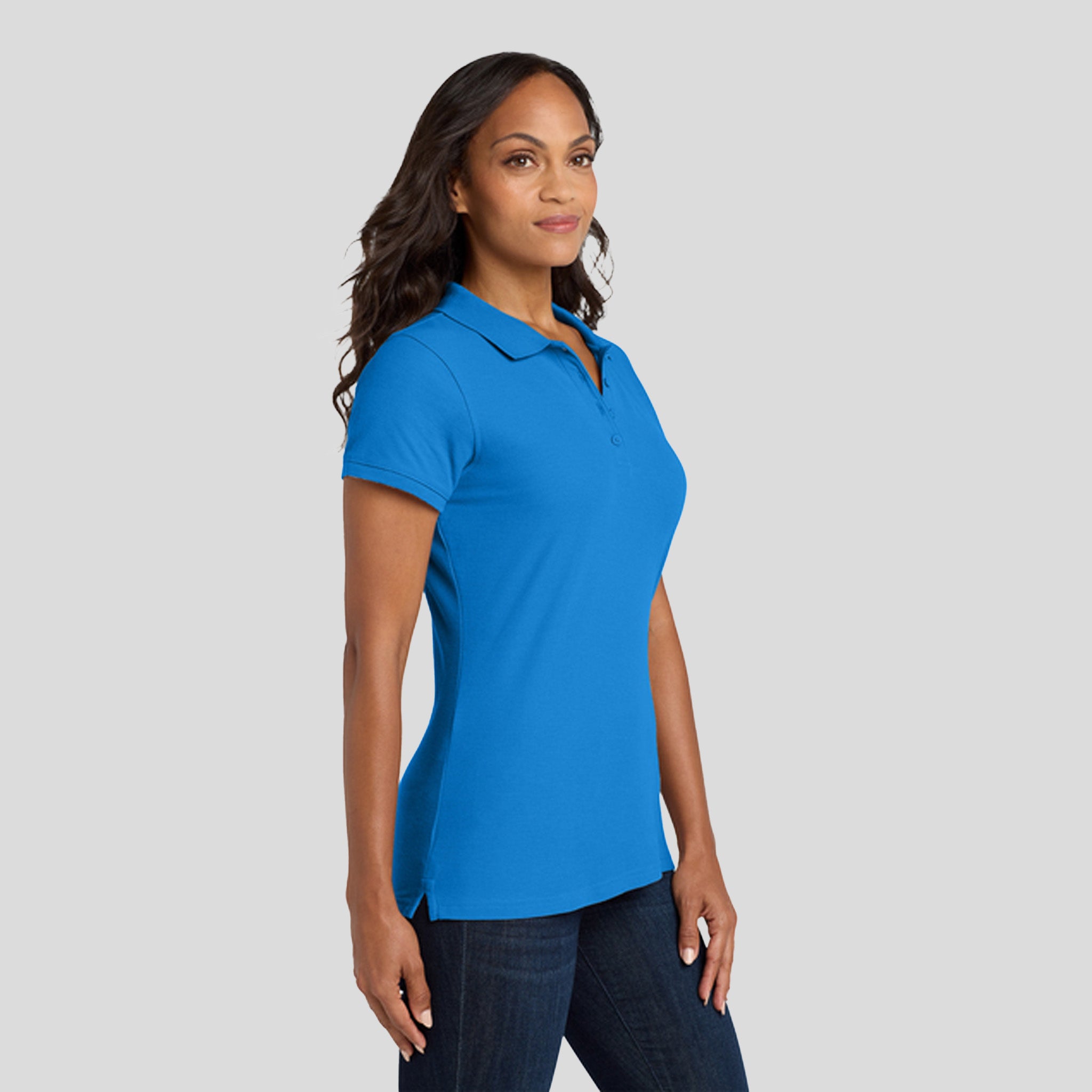 Women's Core Classic Pique Polo | Coastal Blue
