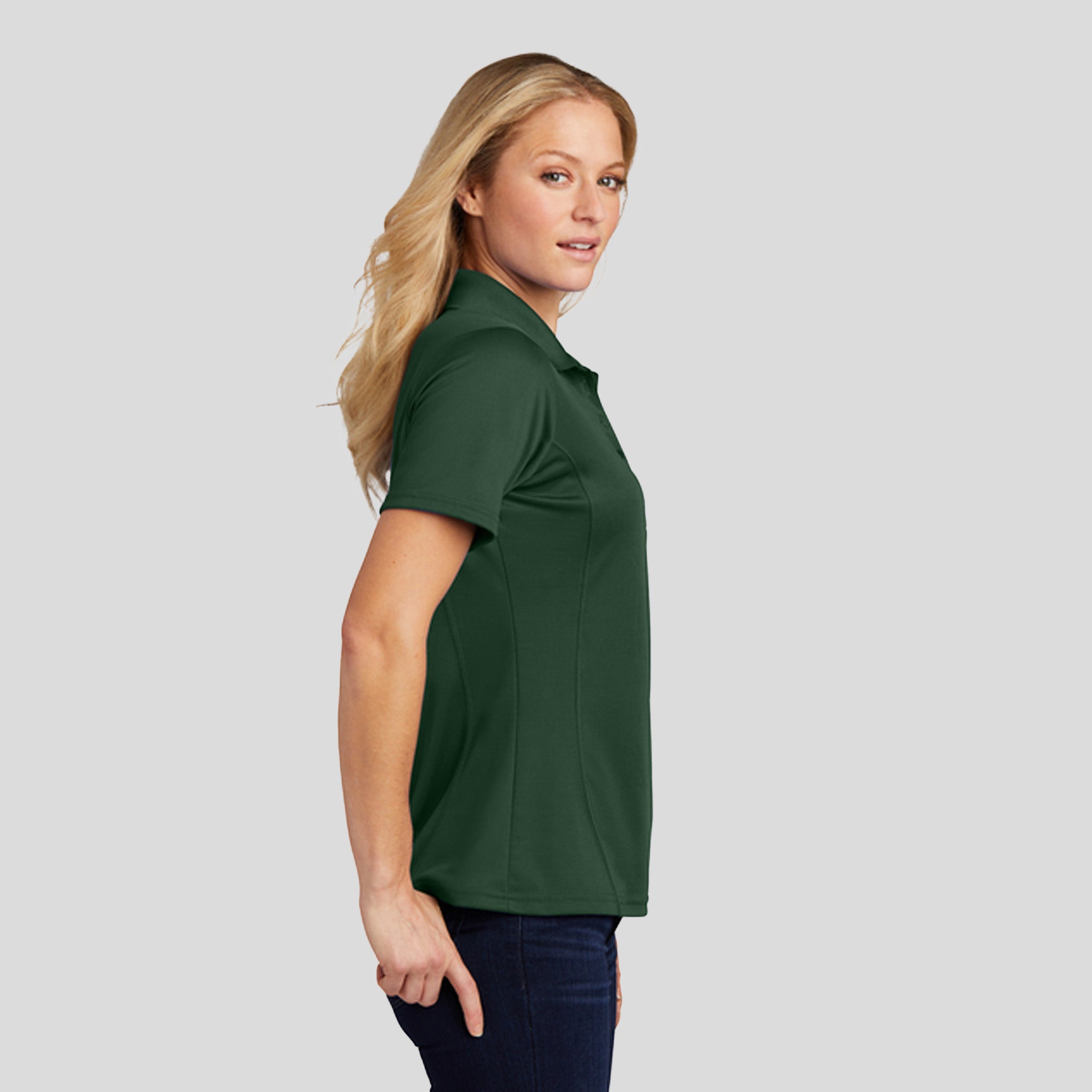 Women's Dry Zoneยฎ Raglan Accent Polo | Forest Green