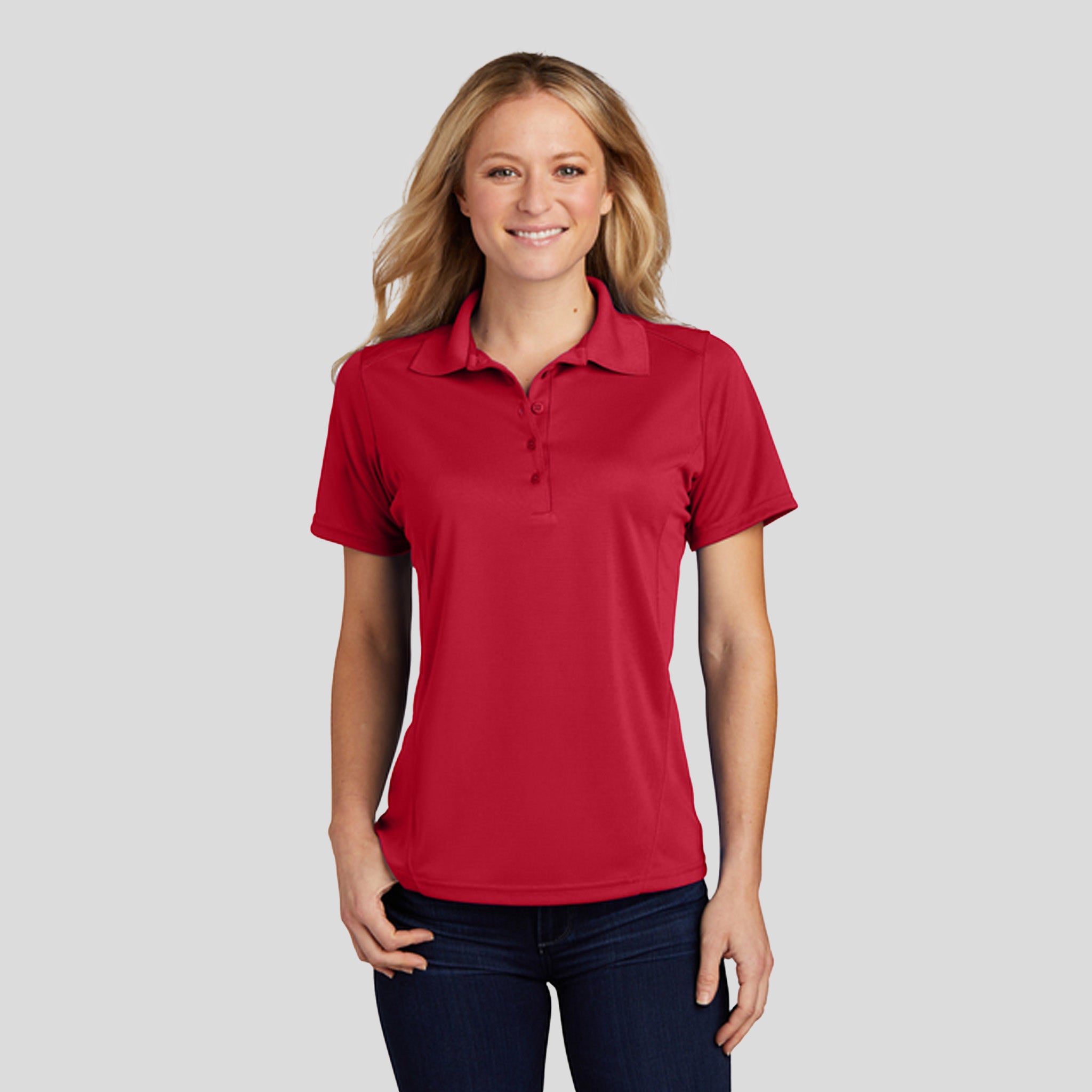 Women's Dry Zoneยฎ Raglan Accent Polo | True Red