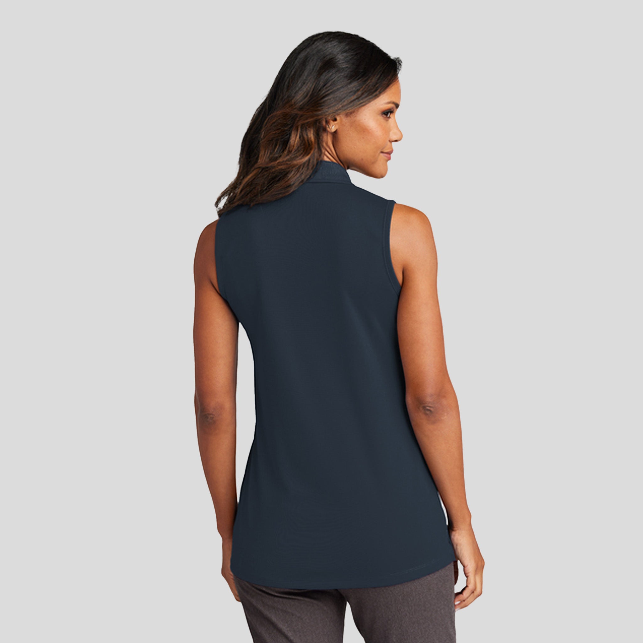Women's Dry Zoneยฎ UV Micro-Mesh Sleeveless Polo | River Blue Navy