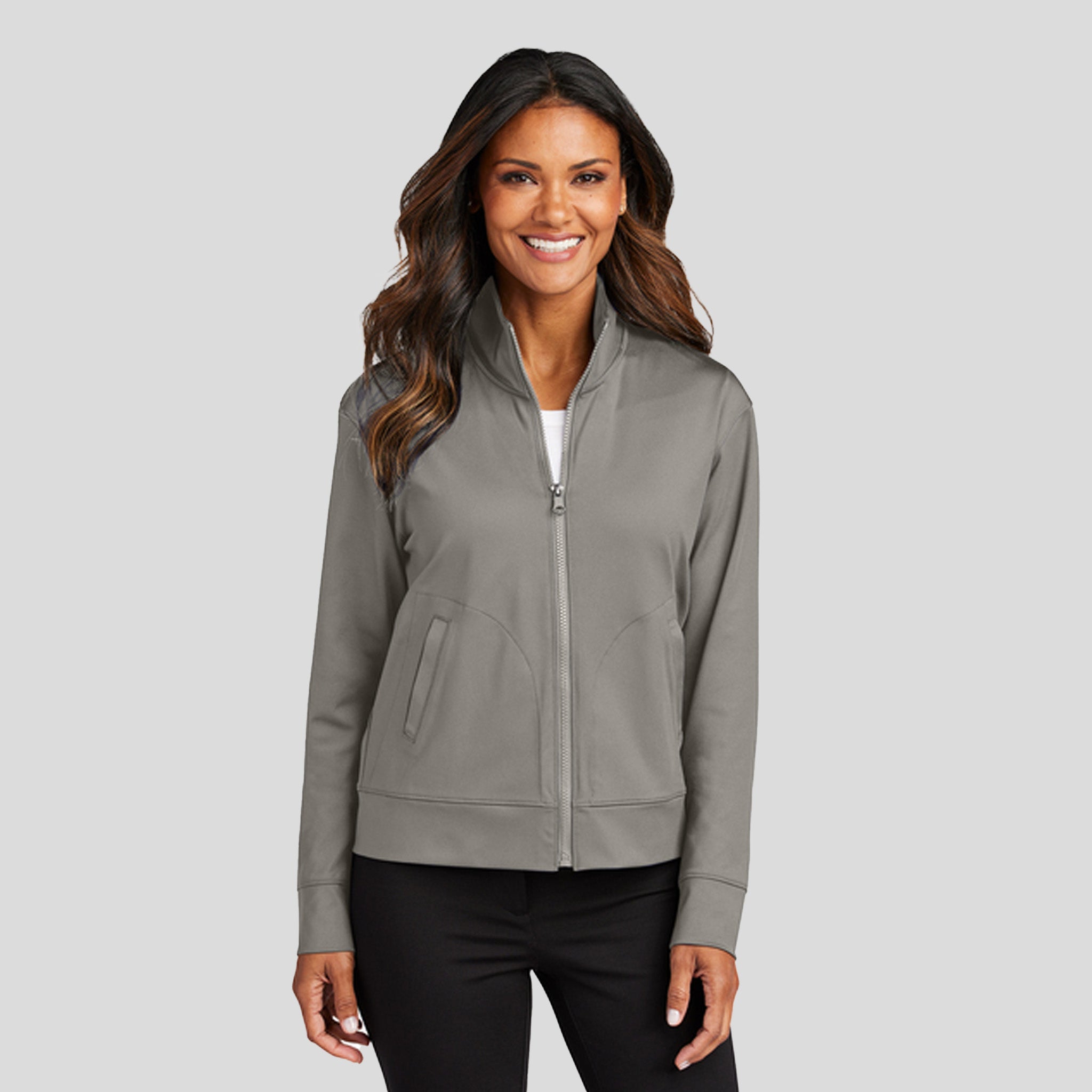 Women's C-FREE® Double Knit Full-Zip | Smoke Grey
