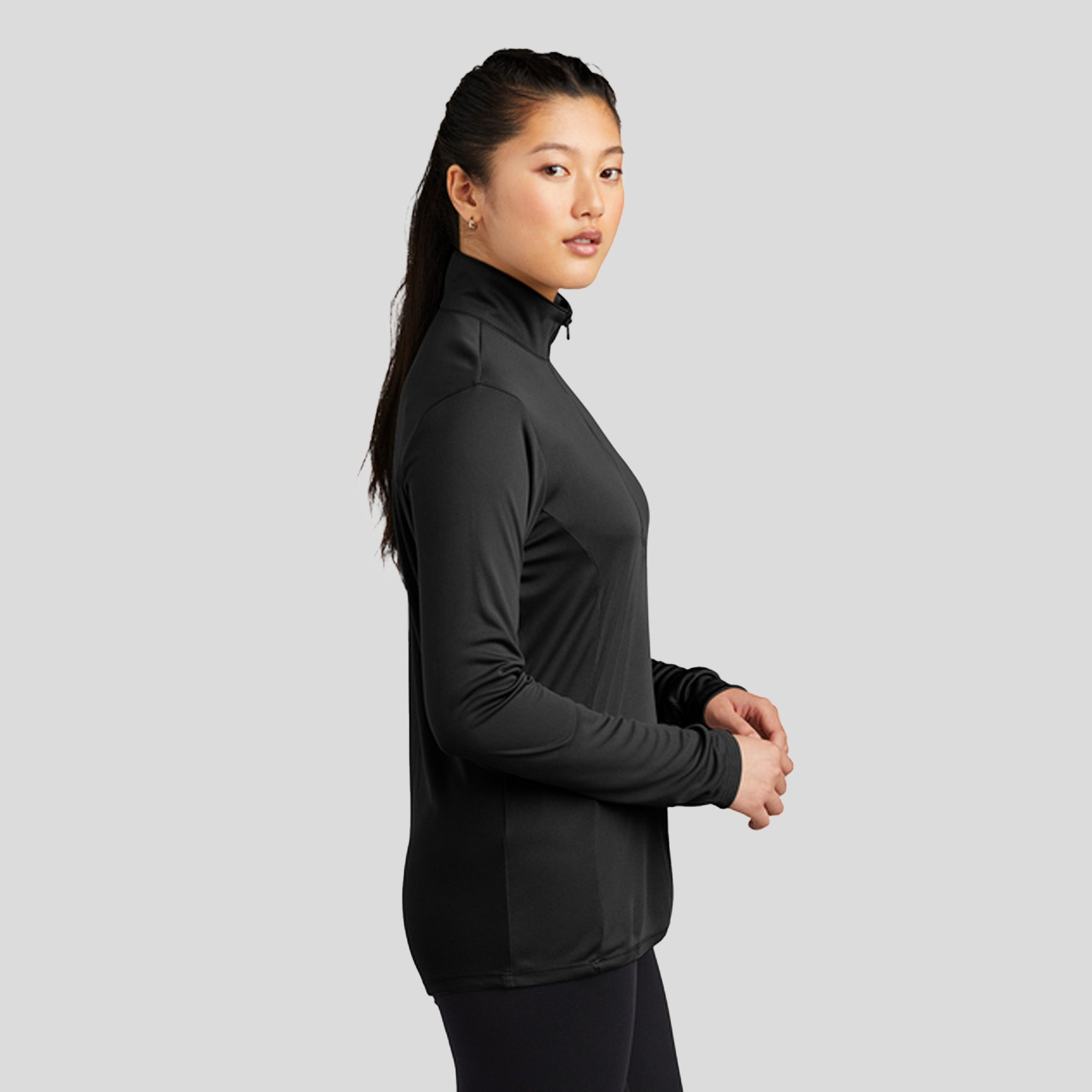 Women's PosiCharge® Competitor™ 1/4-Zip Pullover | Black
