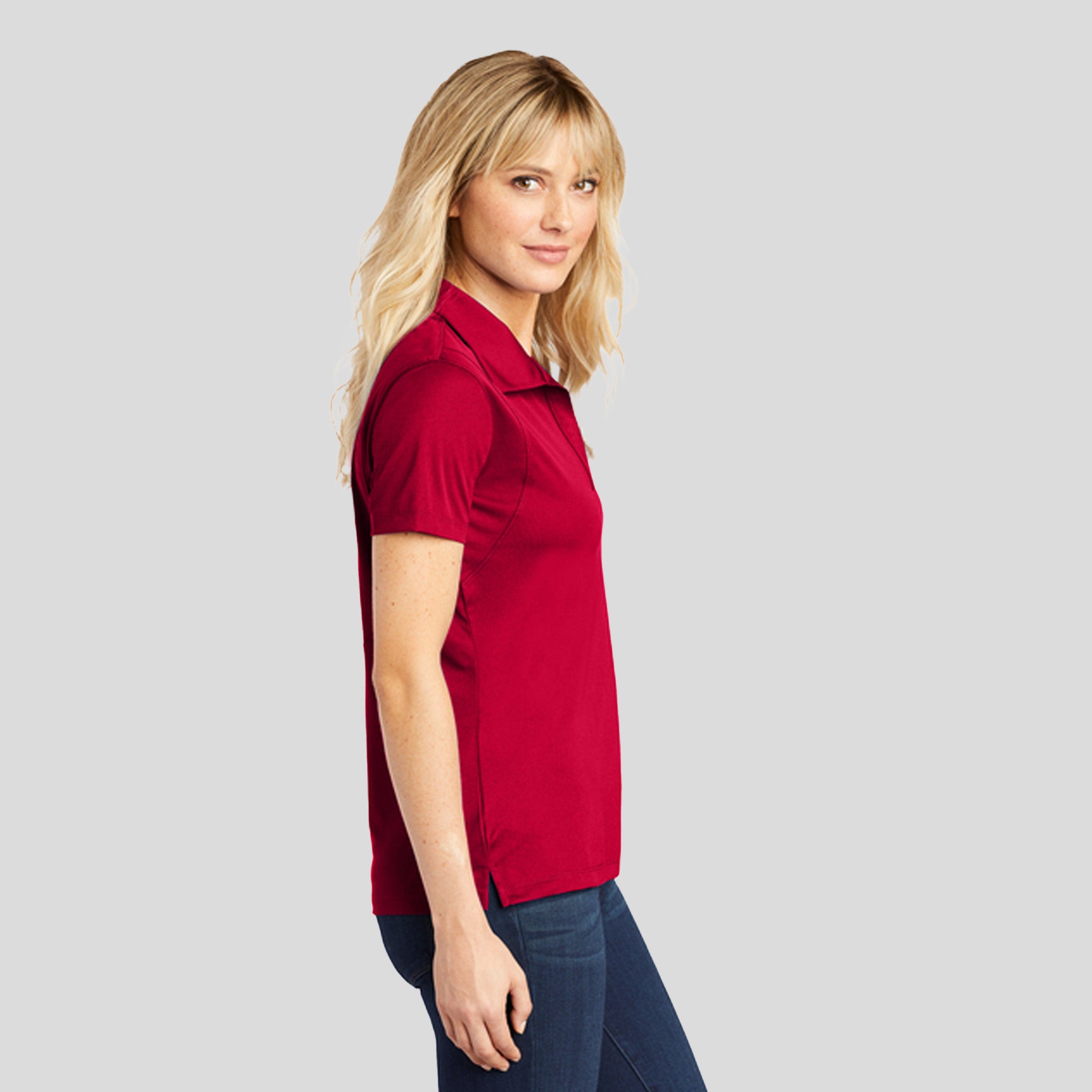 Women's Micropique Sport-Wickยฎ Polo | Deep Red