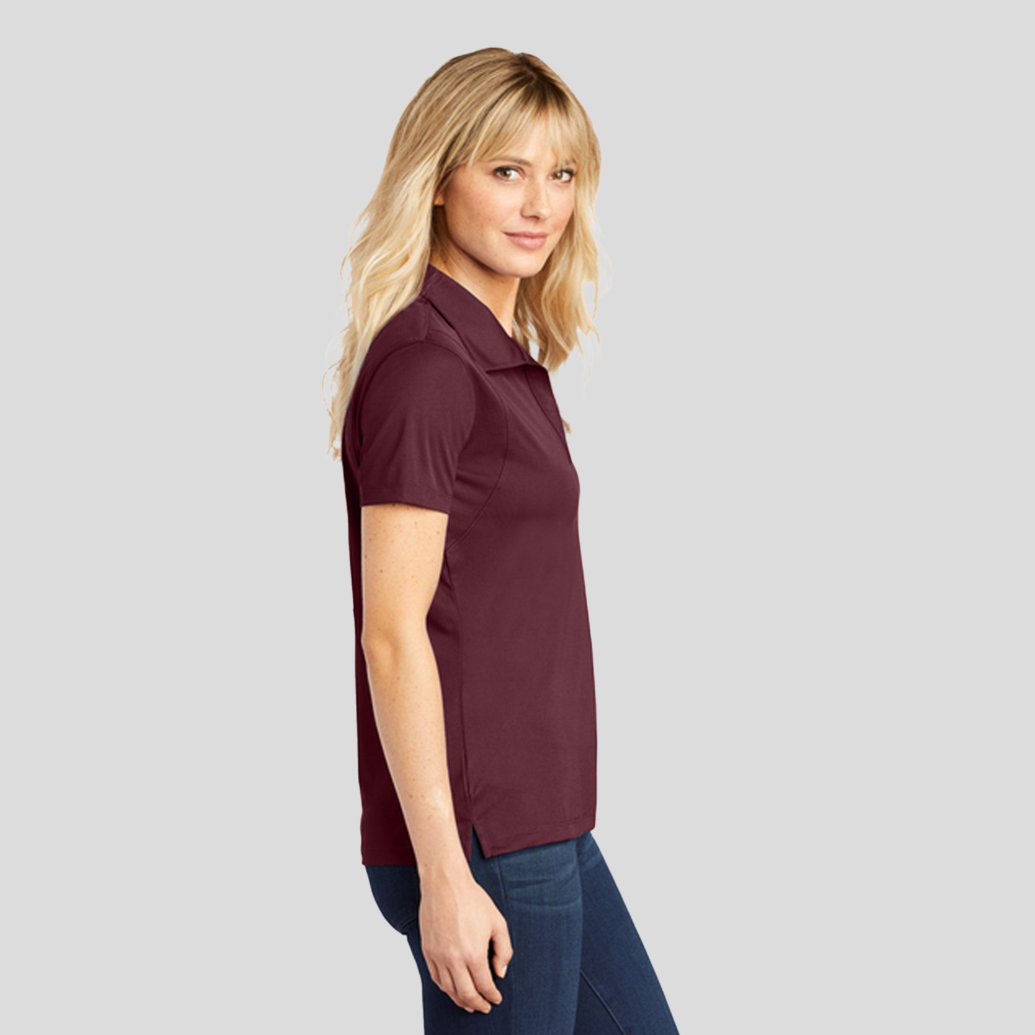 Women's Micropique Sport-Wickยฎ Polo | Maroon