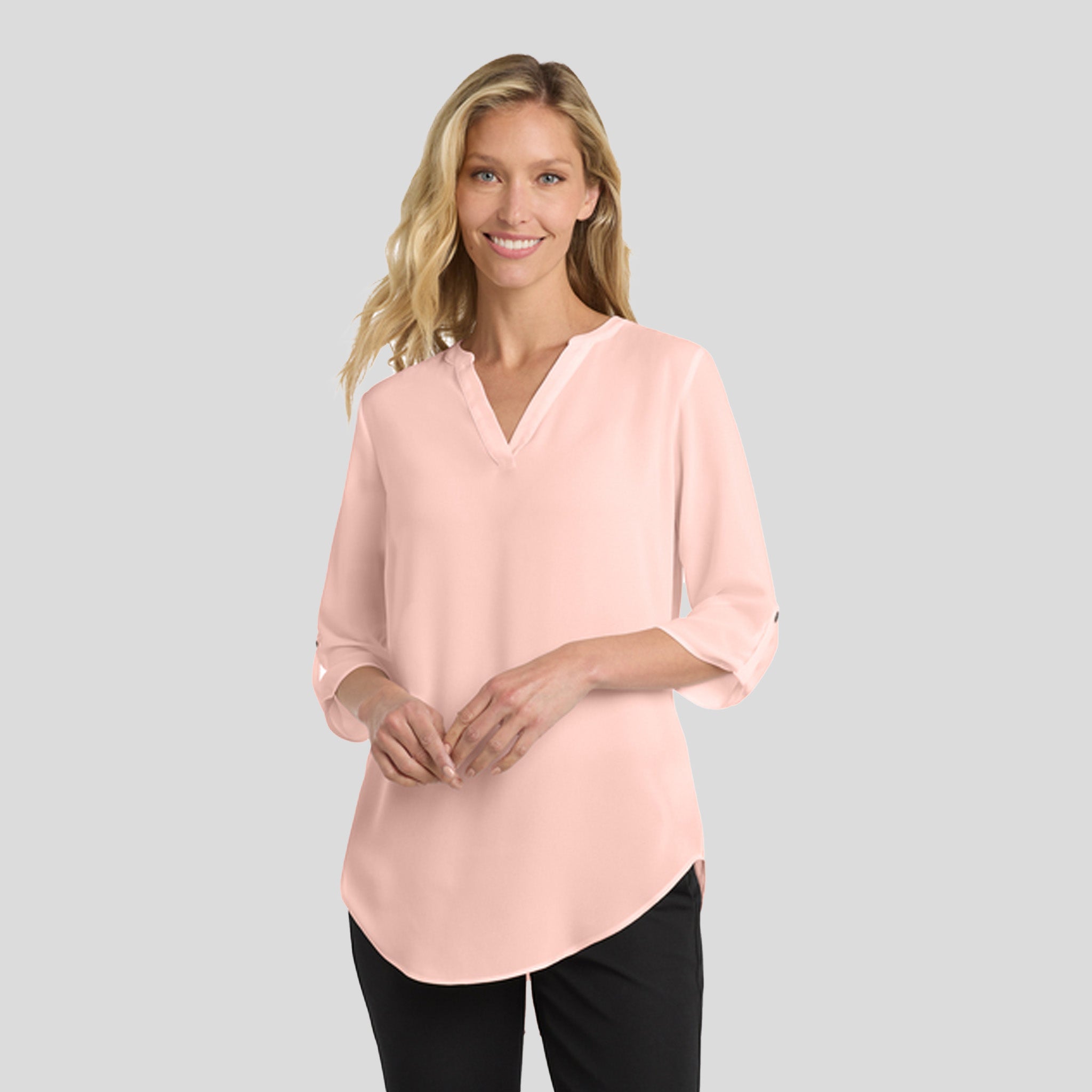 Women's 3/4-Sleeve Tunic Blouse | Rose Quartz