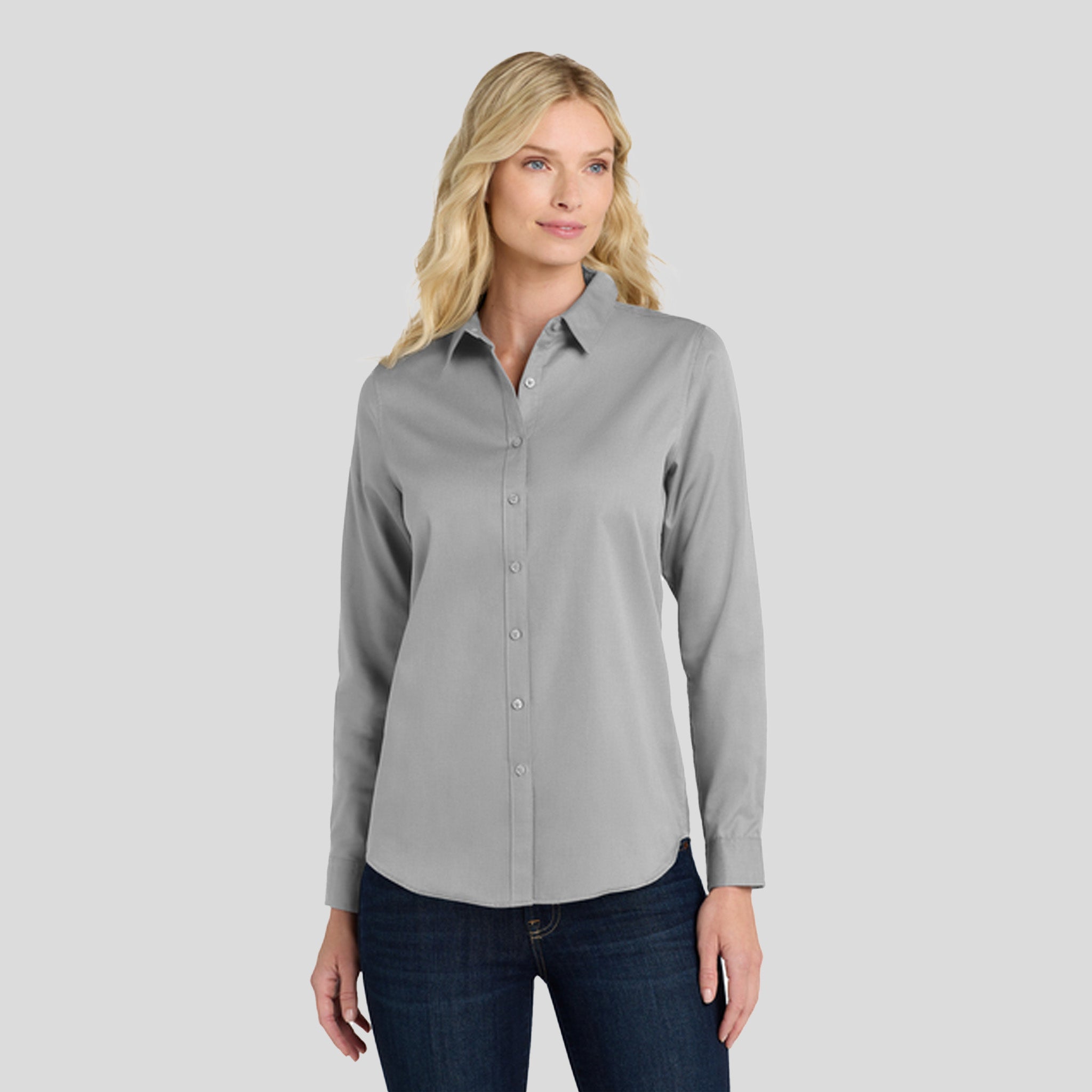 Women's Long Sleeve SuperPro React β’ | Gusty Grey