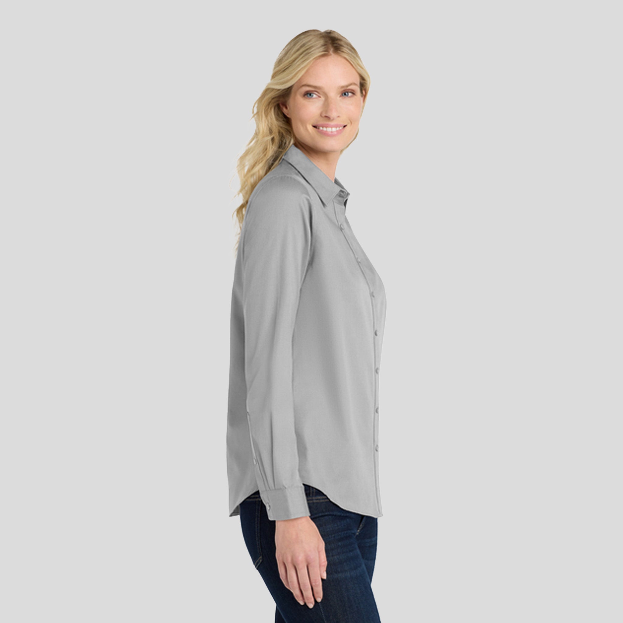 Women's Long Sleeve SuperPro React β’ | Gusty Grey
