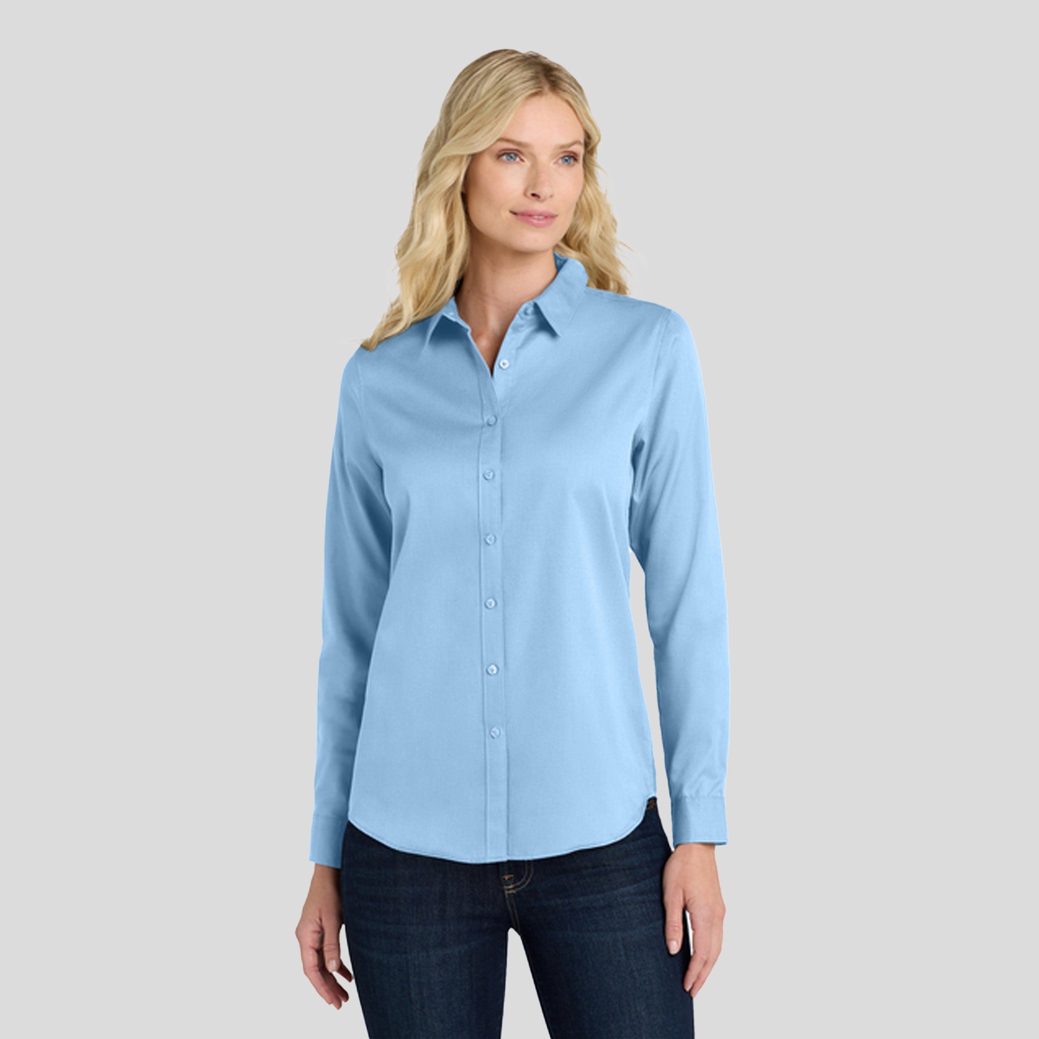 Women's Long Sleeve SuperPro React β’ | Cloud Blue