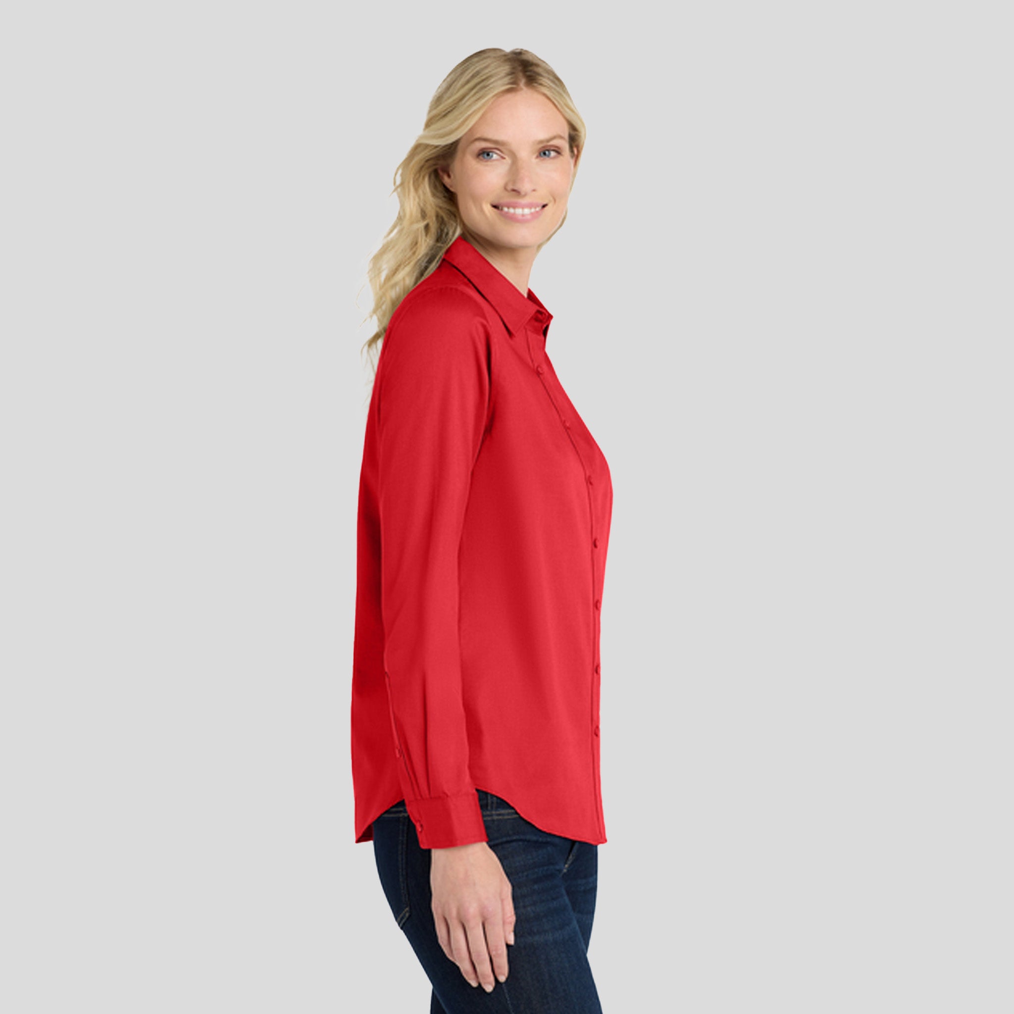 Women's Long Sleeve SuperPro React β’ | Rich Red