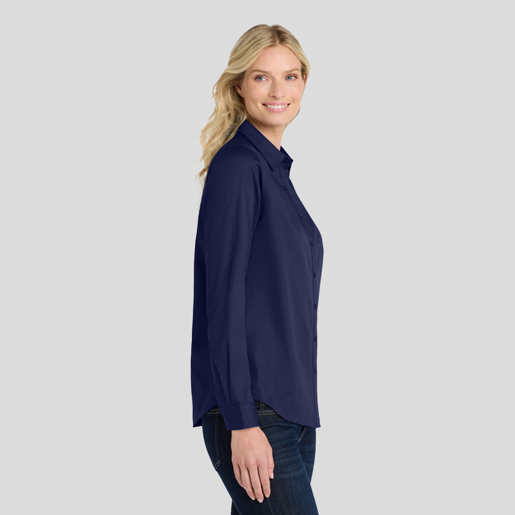 Women's Long Sleeve SuperPro React β’ | True Navy