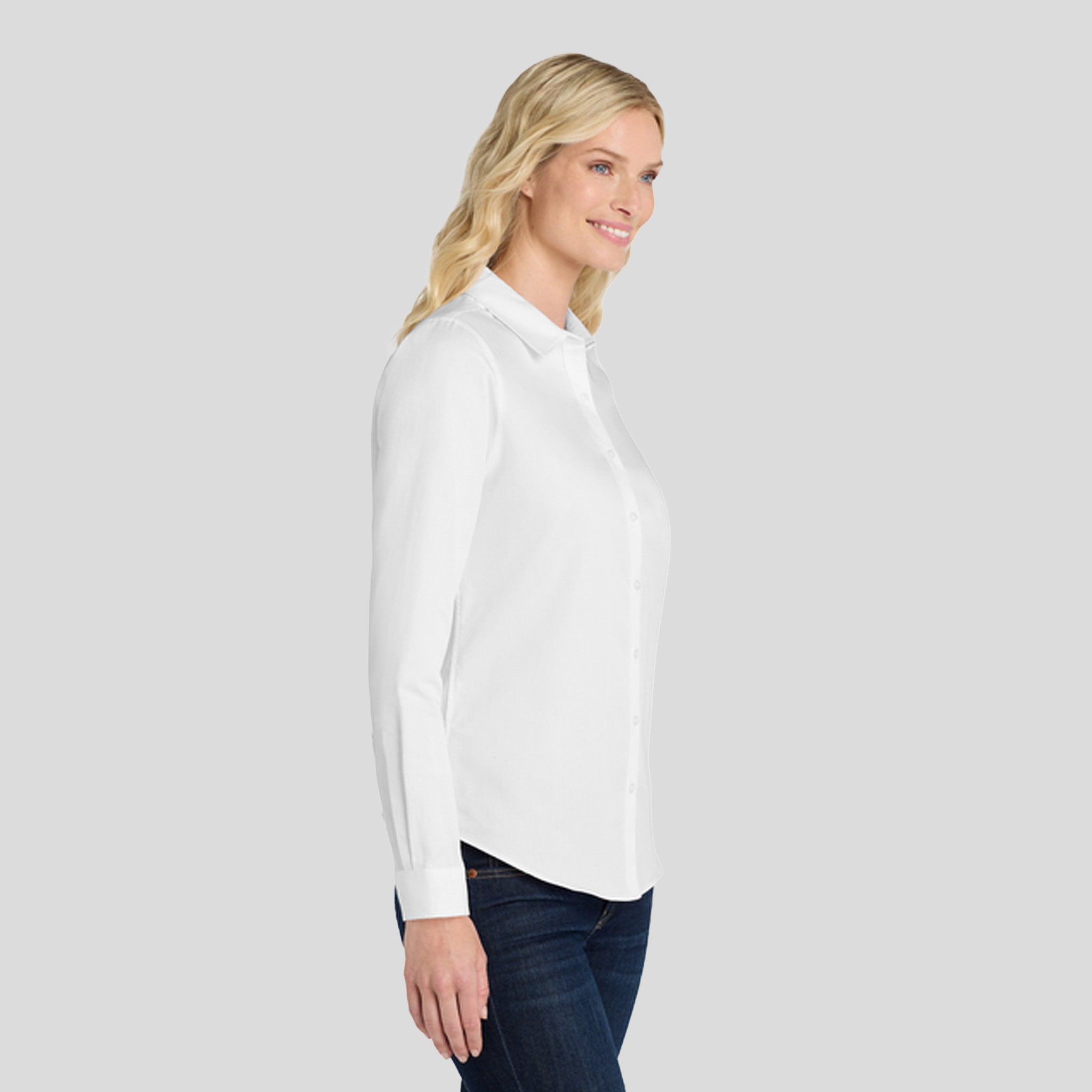 Women's Long Sleeve SuperPro React β’ | White