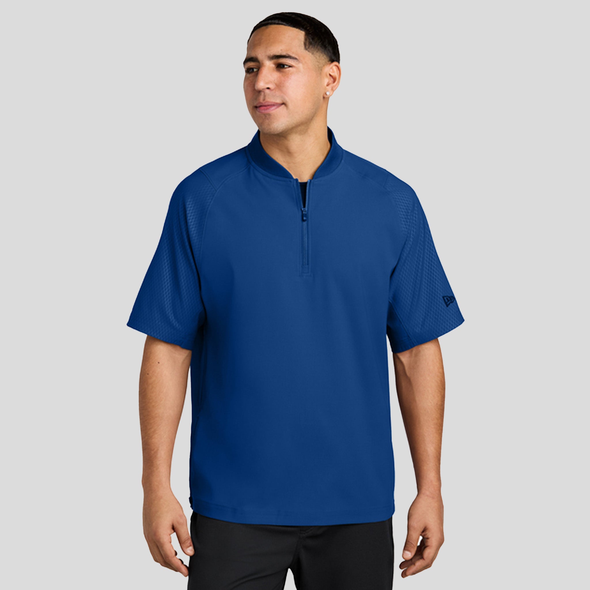 Cage Short Sleeve 1/4-Zip Jacket | Royal
