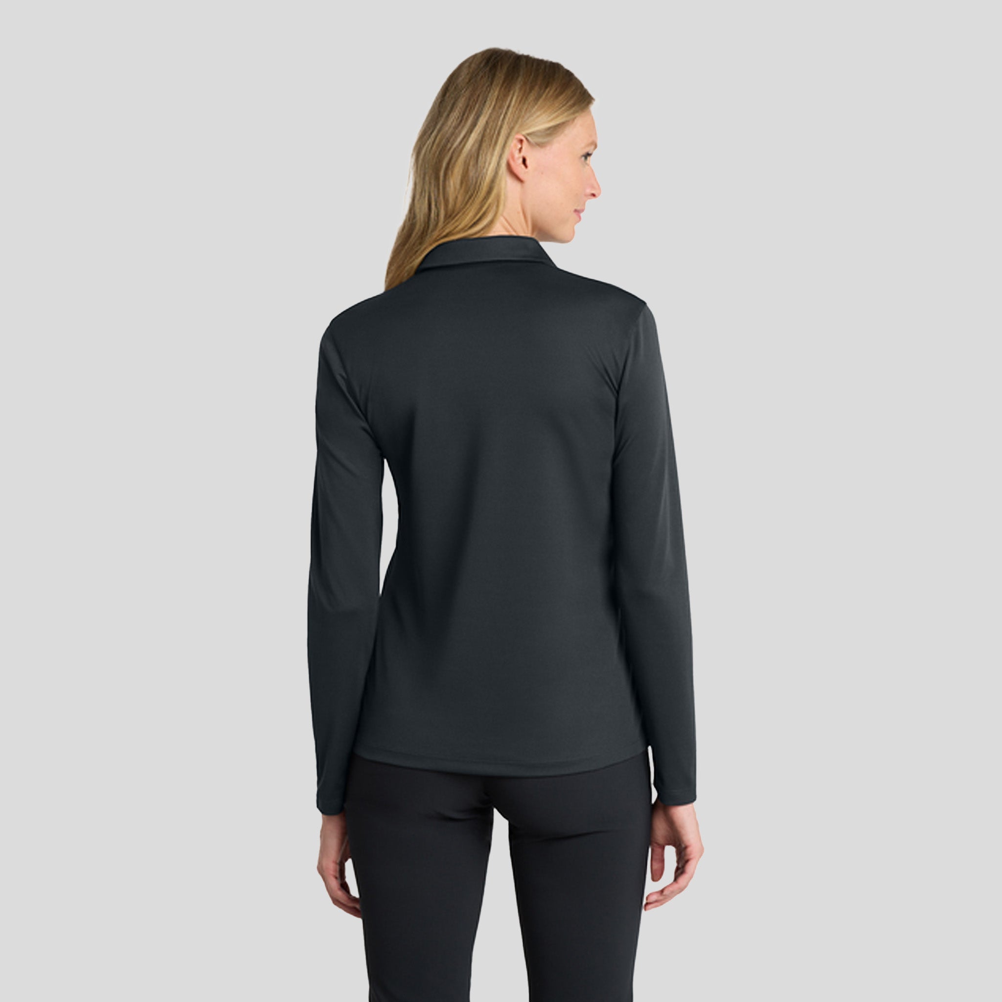 Women's Dri-FIT Micro Pique 2.0 Long Sleeve Polo | Anthracite