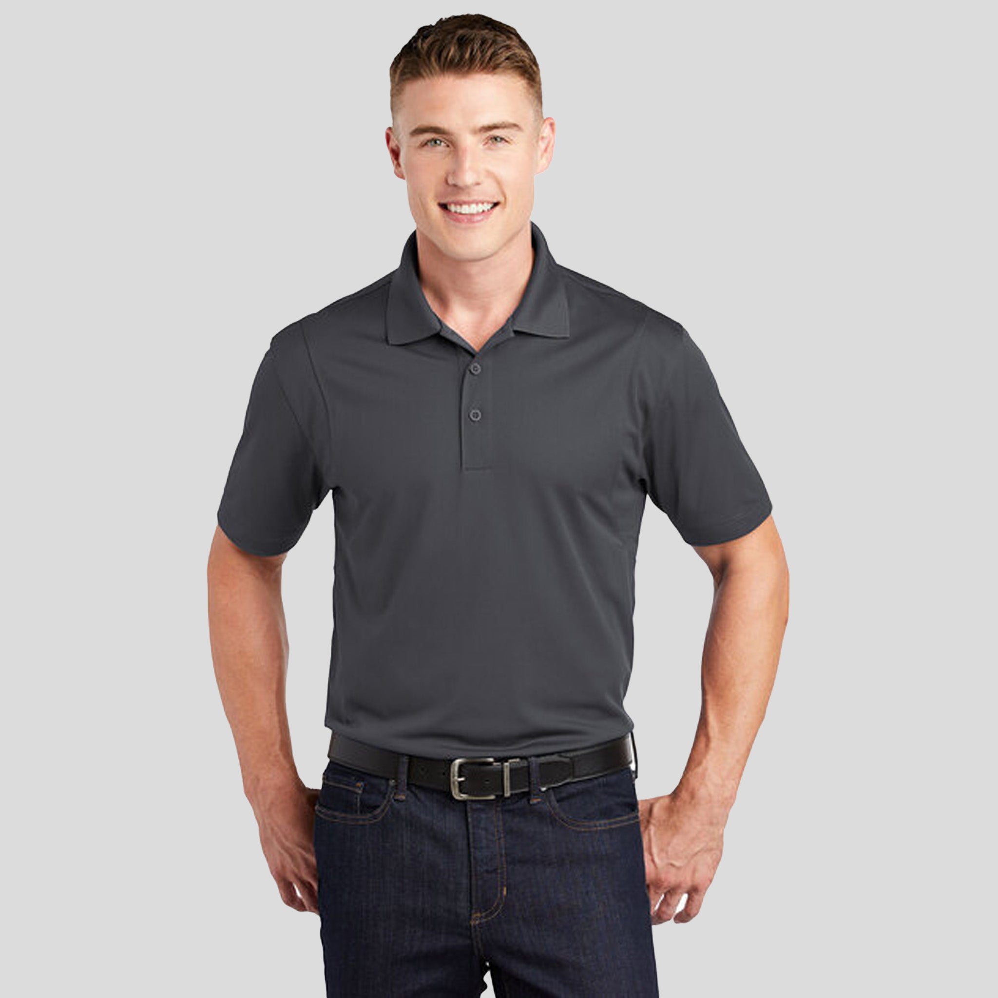 Micropique Sport-Wickยฎ Polo | Iron Grey