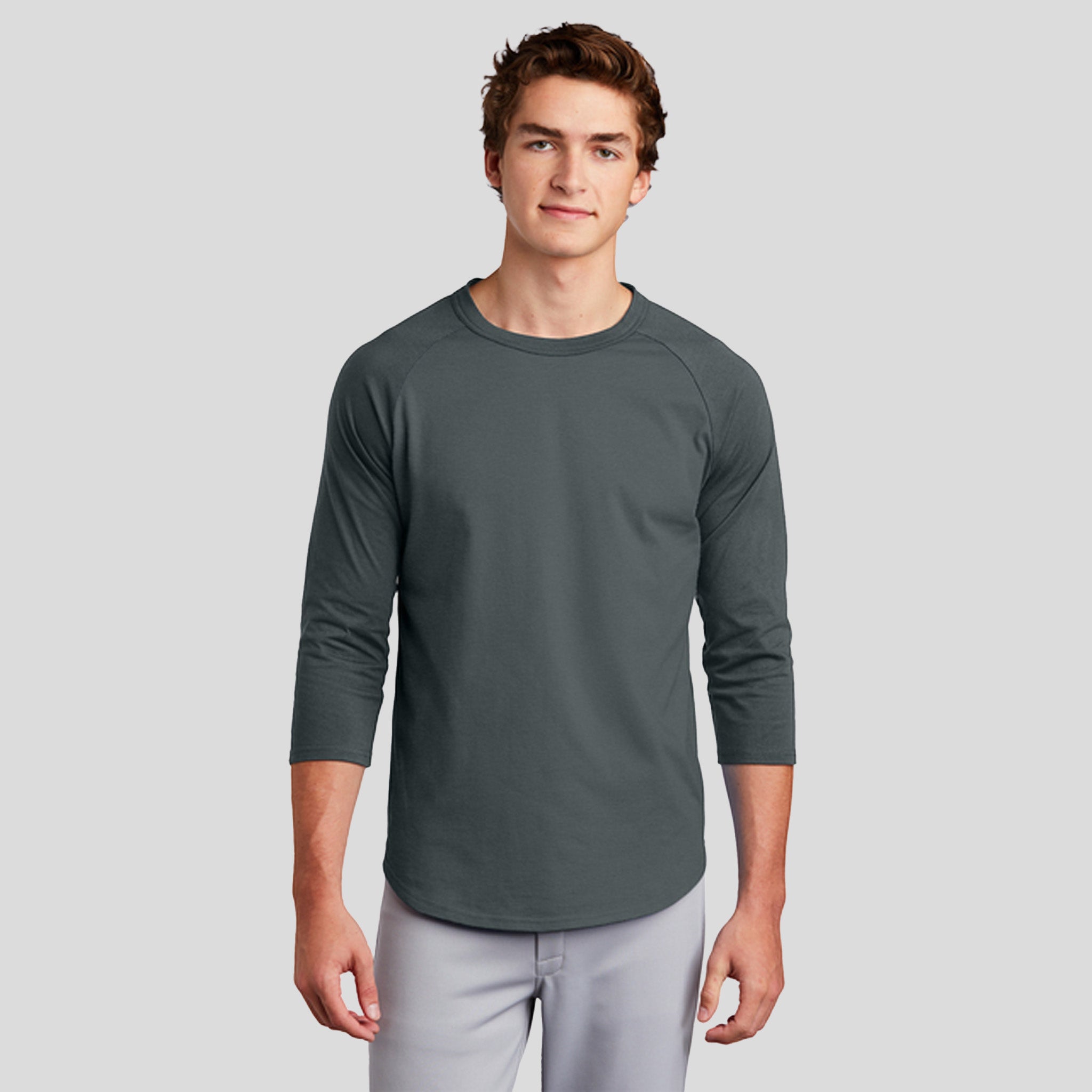 Colorblock Raglan Jersey | Iron Grey