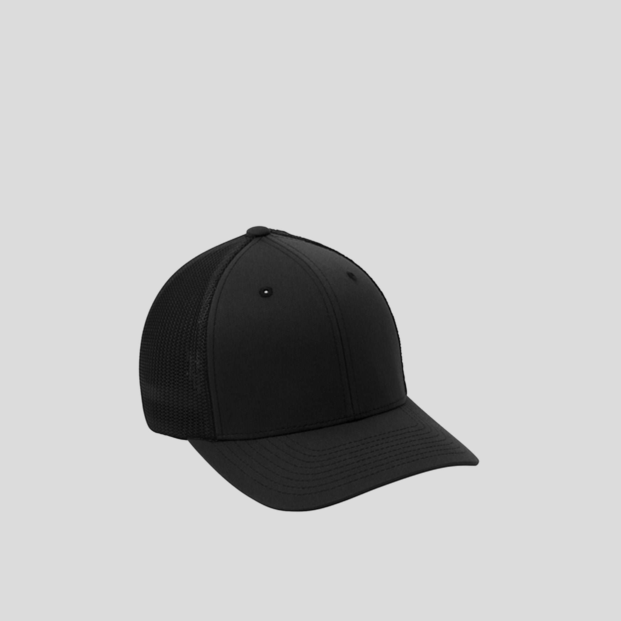 Flexfitยฎ Mesh Back Cap | Black/Black