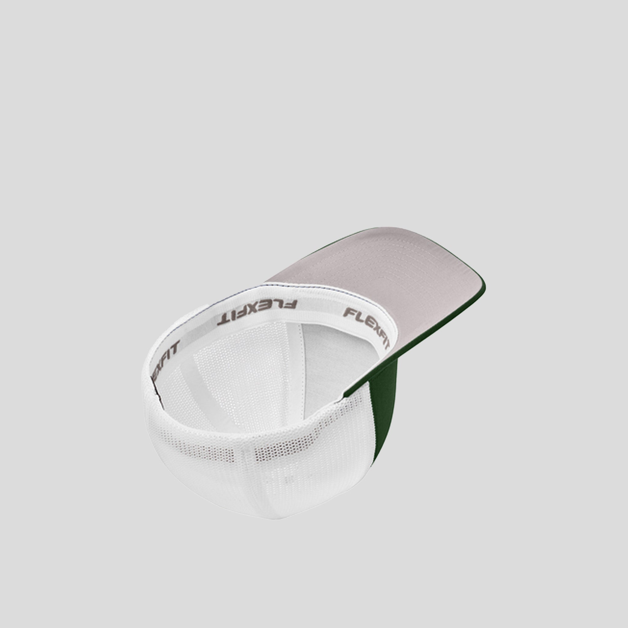 Flexfitยฎ Mesh Back Cap | Forest Green/White