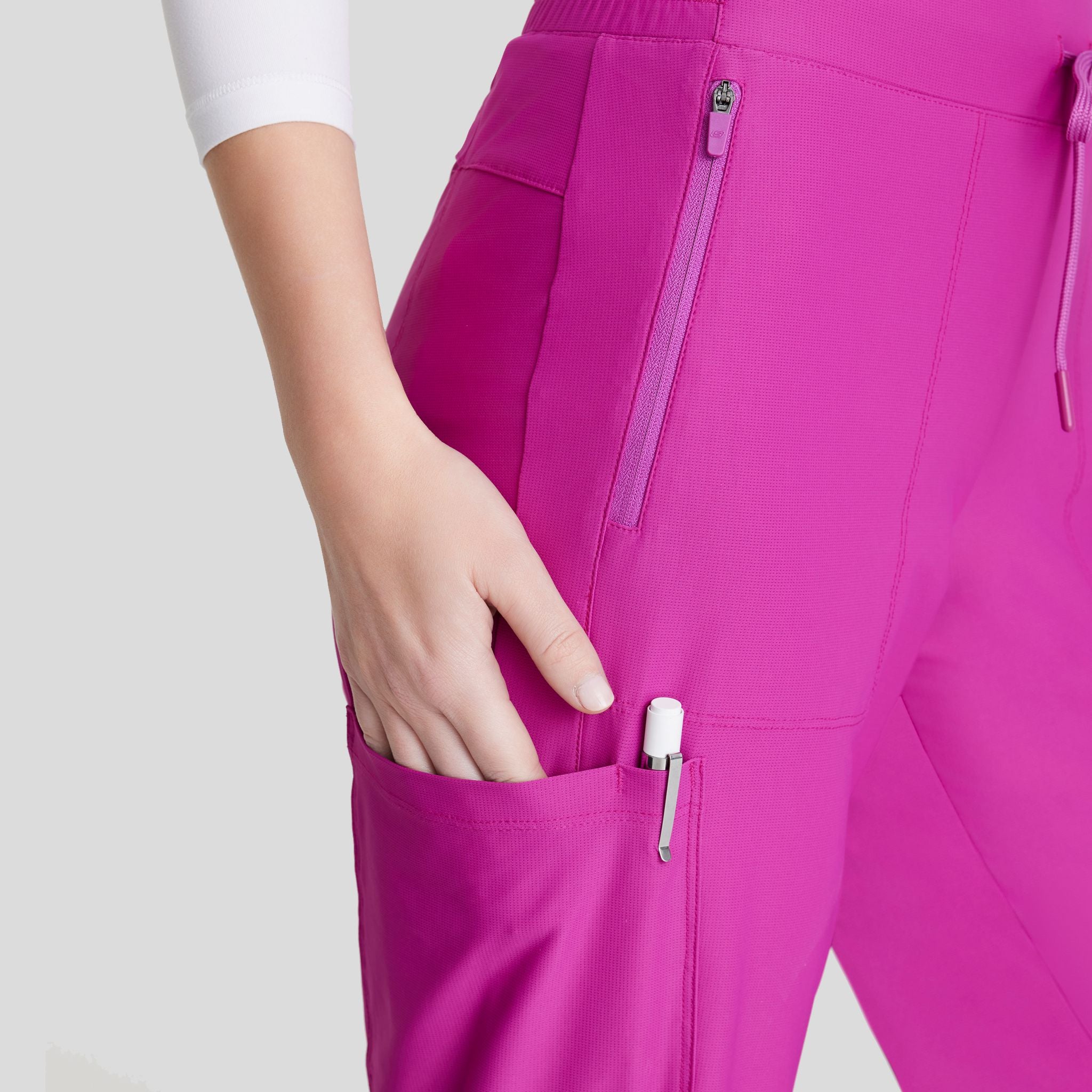 Pace 5-Pocket Ribbed Cuff Jogger | Deep Magenta
