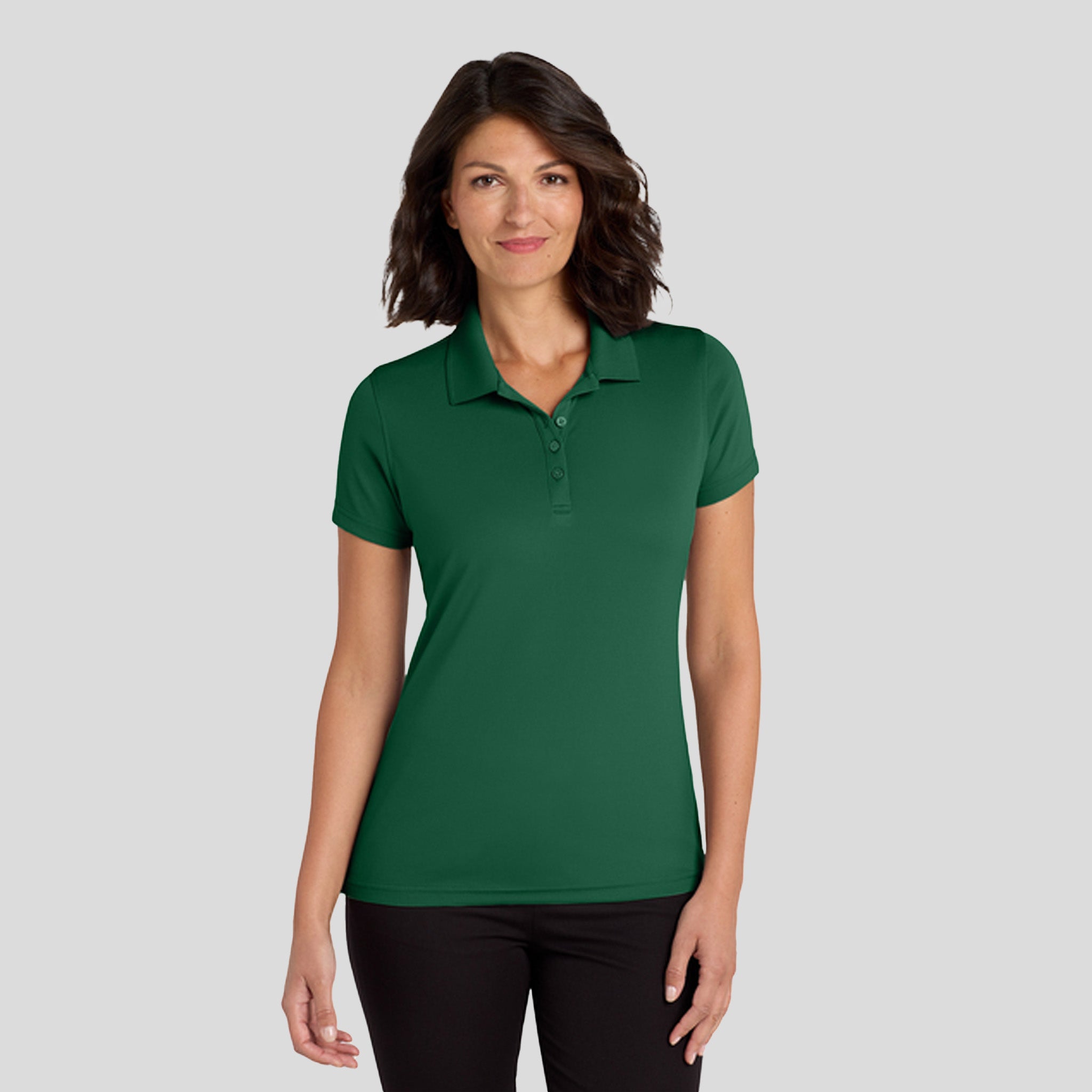 Women's Dry Zoneยฎ UV Micro-Mesh Polo | Deep Forest Green