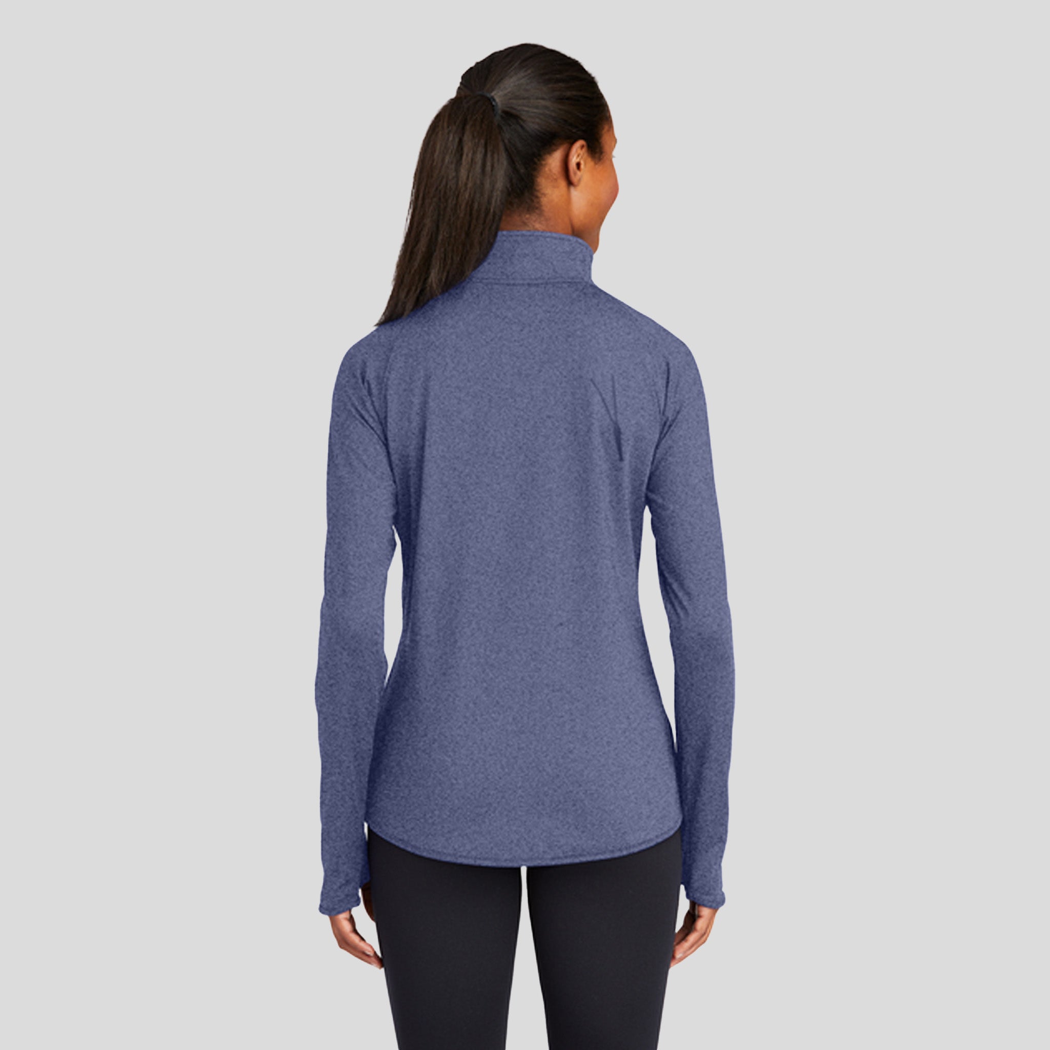 Women's Sport-Wickยฎ Stretch 1/4-Zip Pullover | True Navy Heather