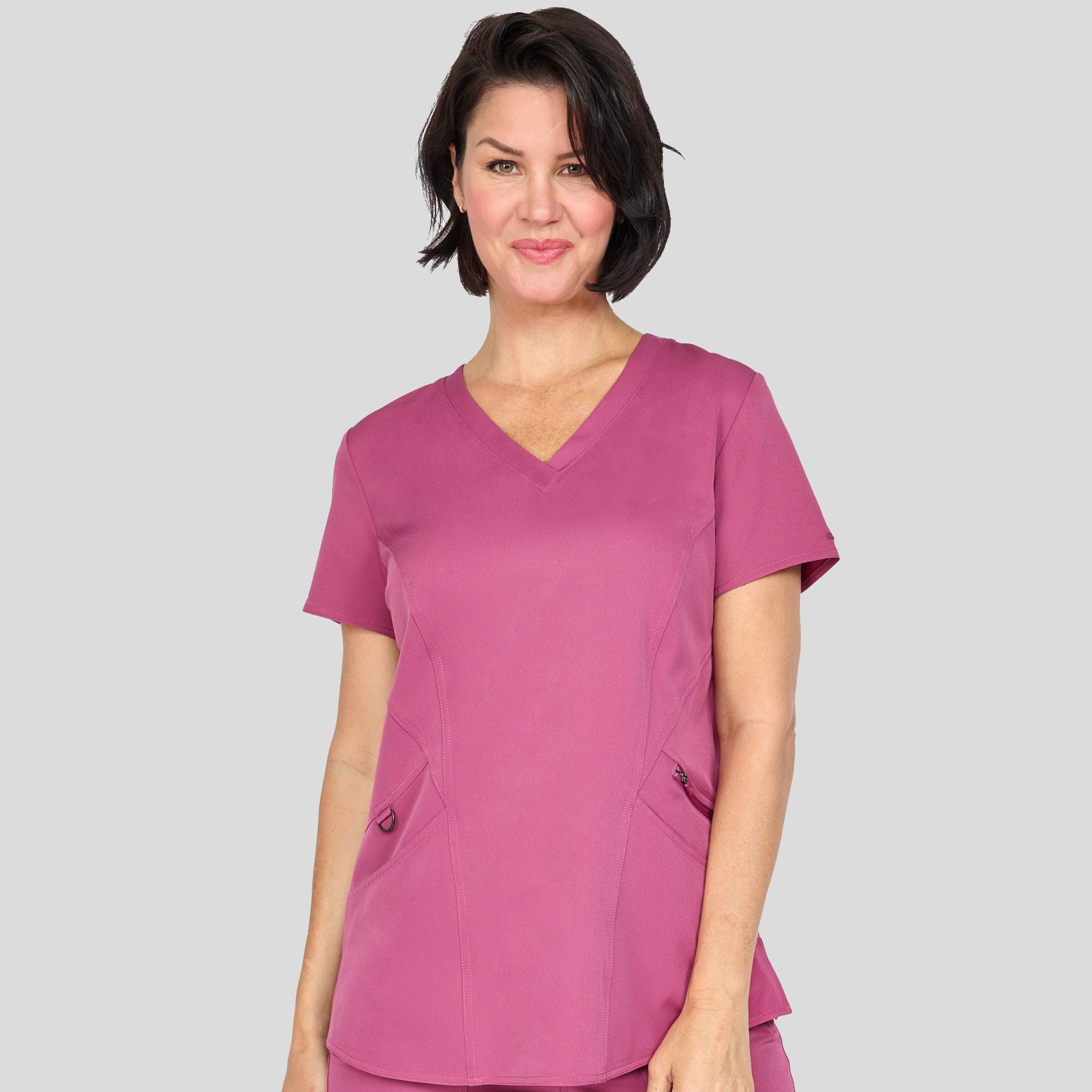 Ava Back Knit Top | Deep Rose